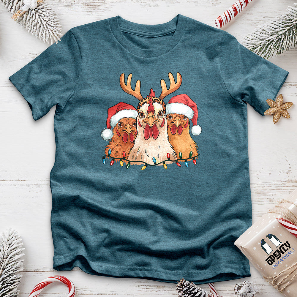 Christmas Chickens Unisex T-Shirt