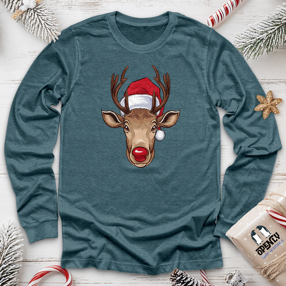 Christmas Deer Unisex Long Sleeve Tee