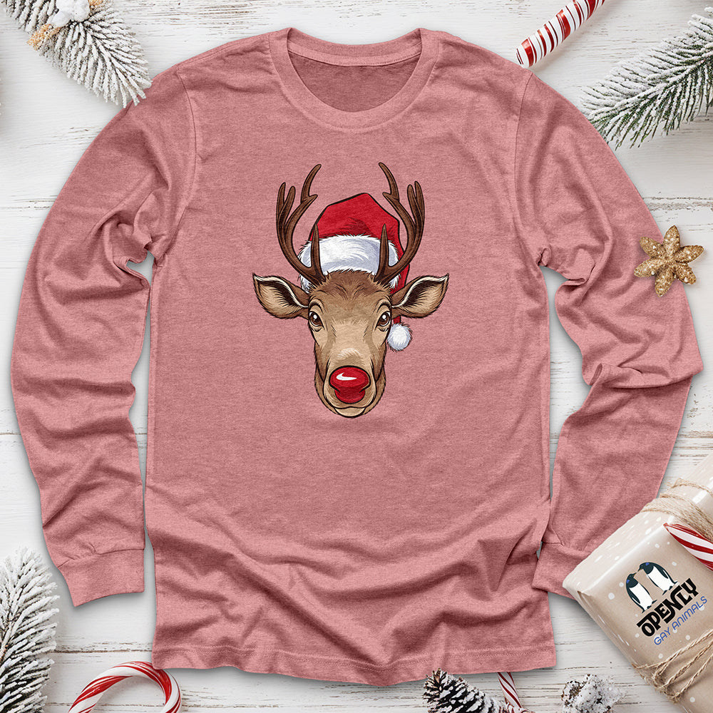 Christmas Deer Unisex Long Sleeve Tee