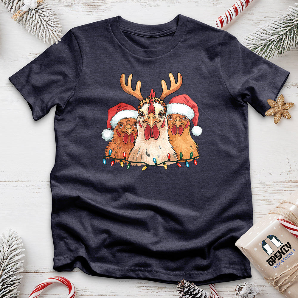 Christmas Chickens Unisex T-Shirt