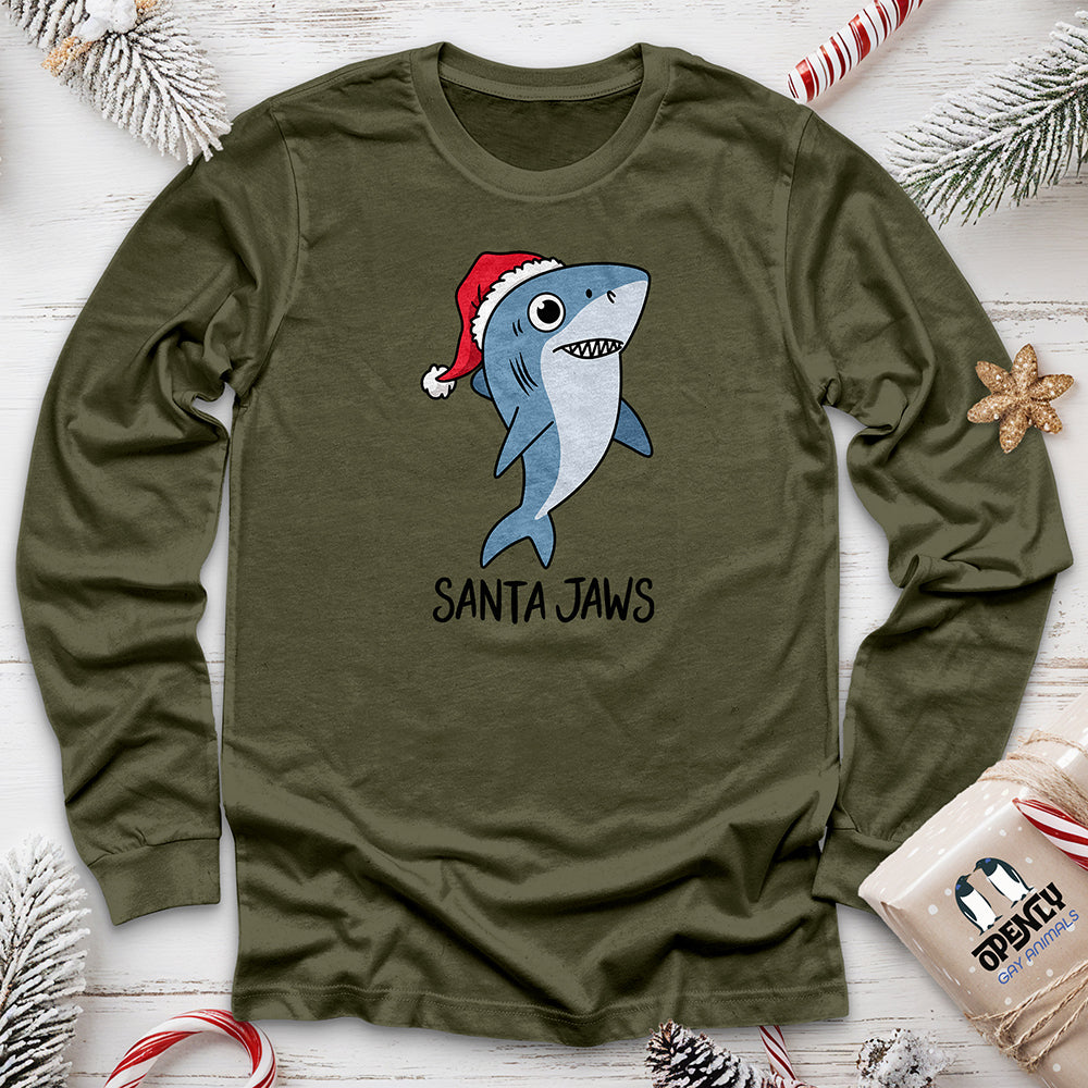 Santa Jaws Unisex Long Sleeve Tee