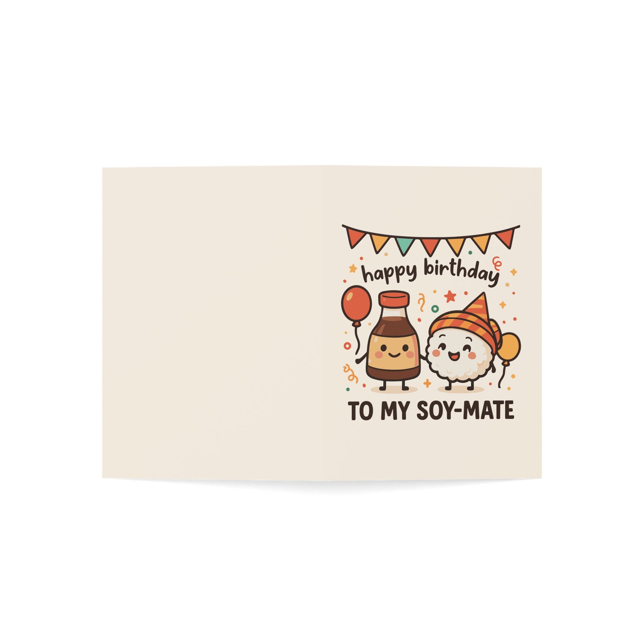 Happy Birthday to My Soy-Mate Greeting Cards