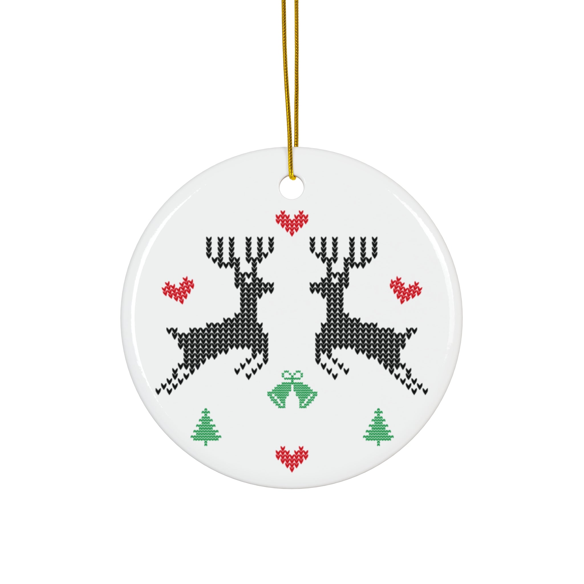 Reindeer Ceramic Ornament