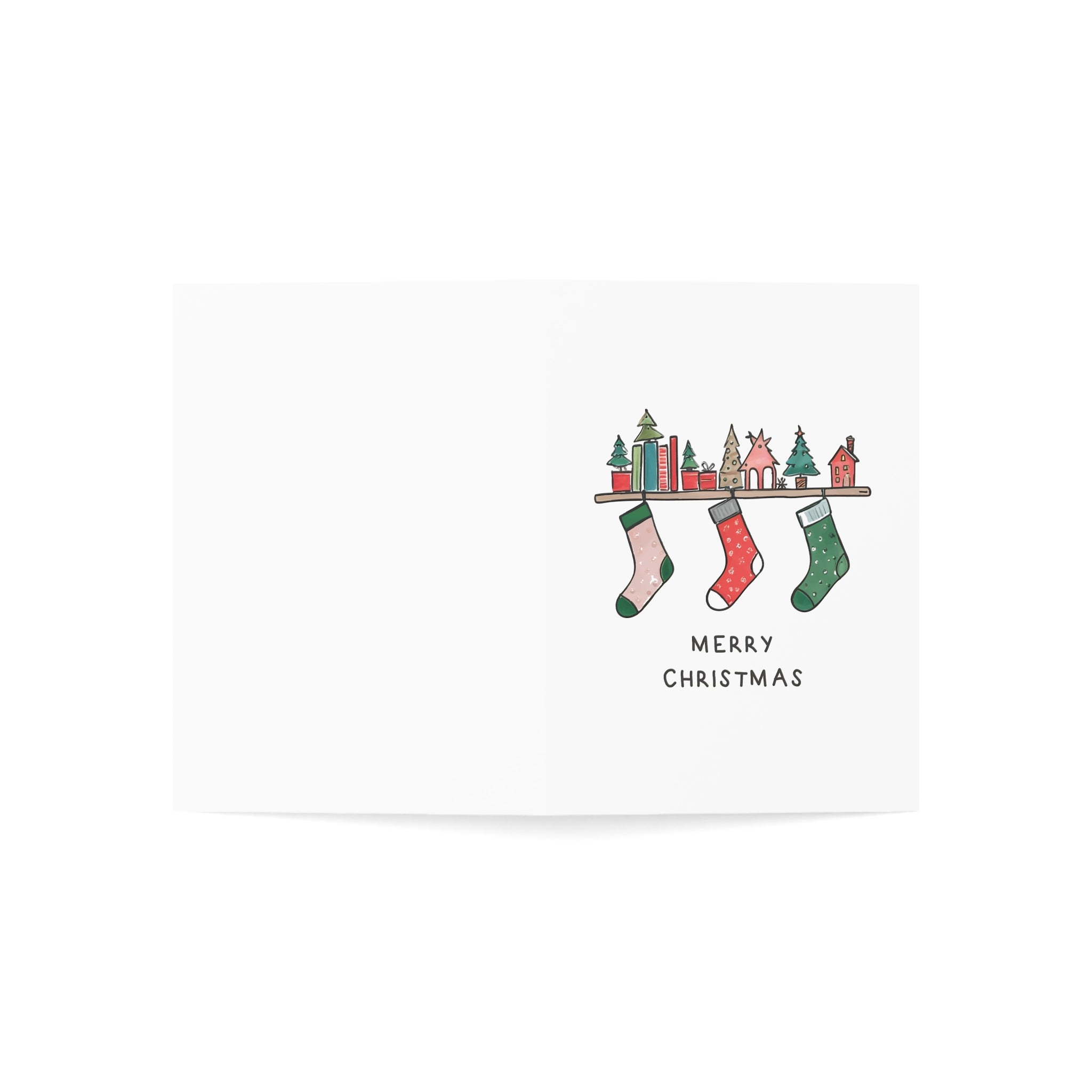 Merry Christmas 5 Greeting Cards