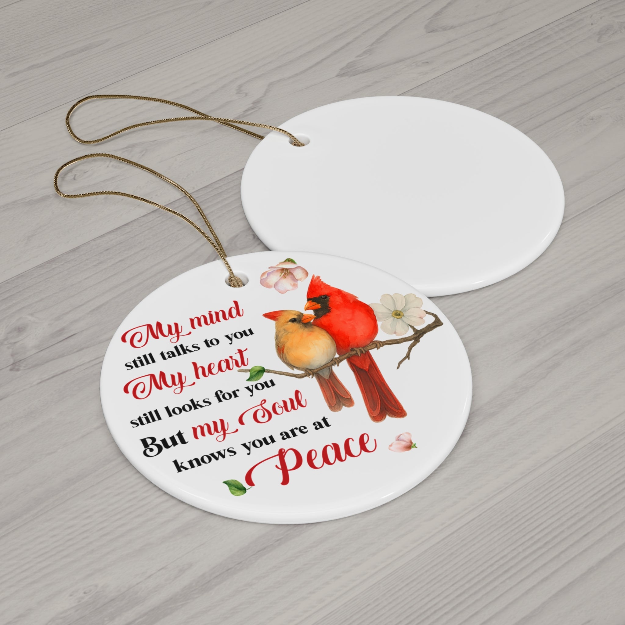 My Mind Still Talks to You Ceramic Ornament
