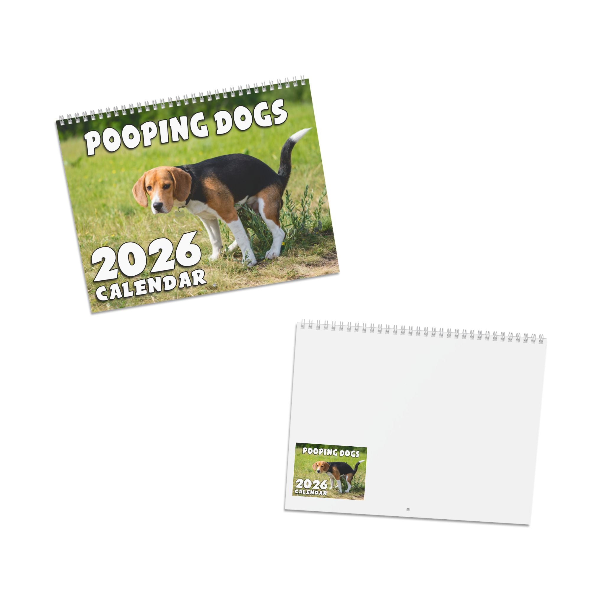 Pooping Dog Calendar 2026