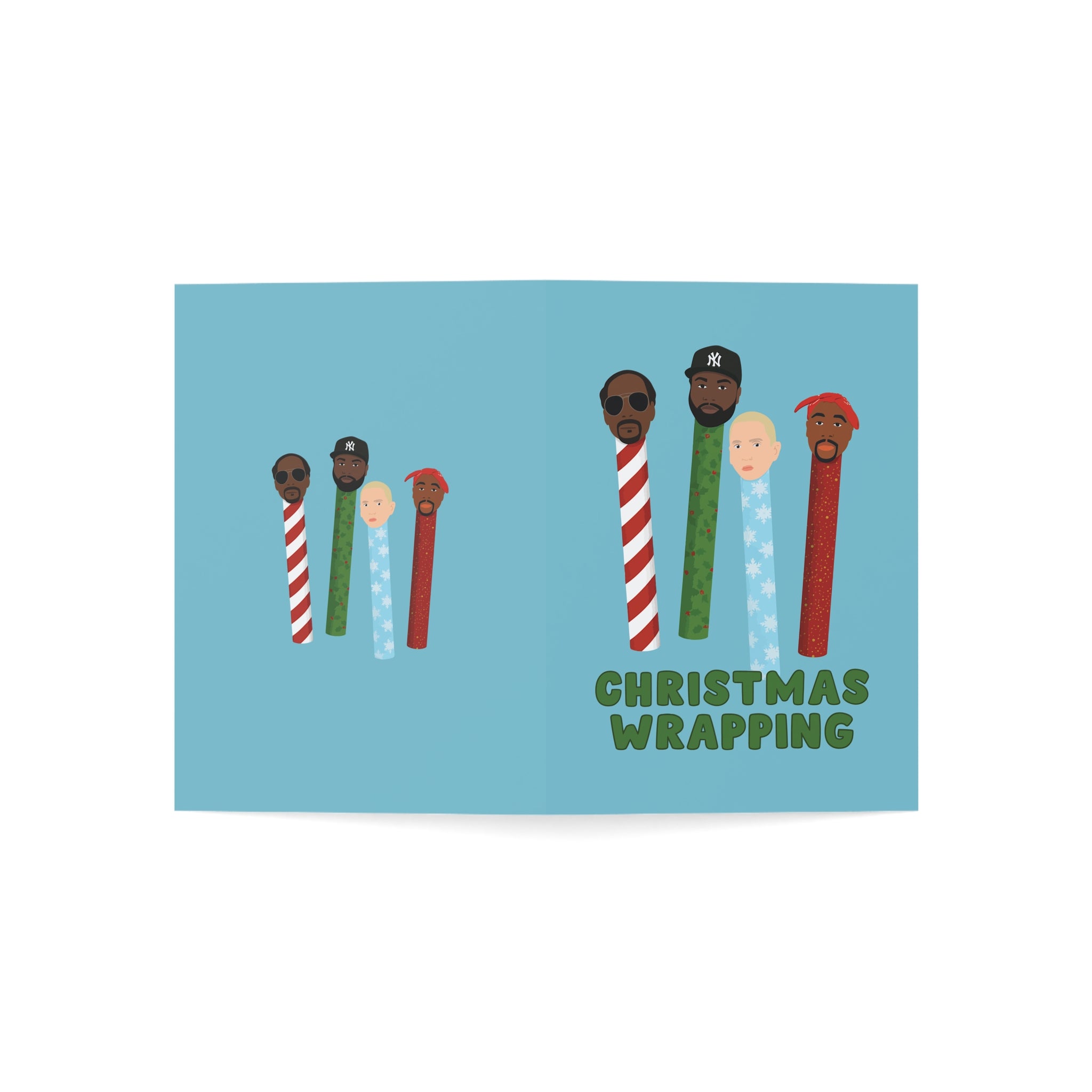 Christmas Wrapping Greeting Cards