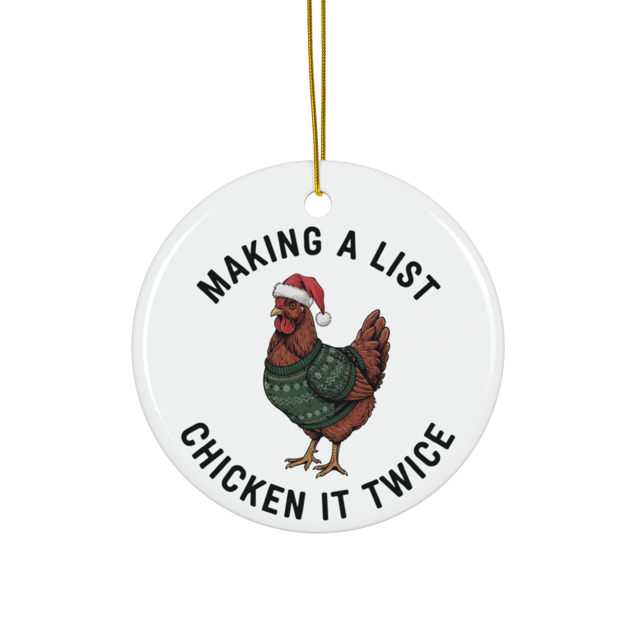 Making a List Ceramic Ornament