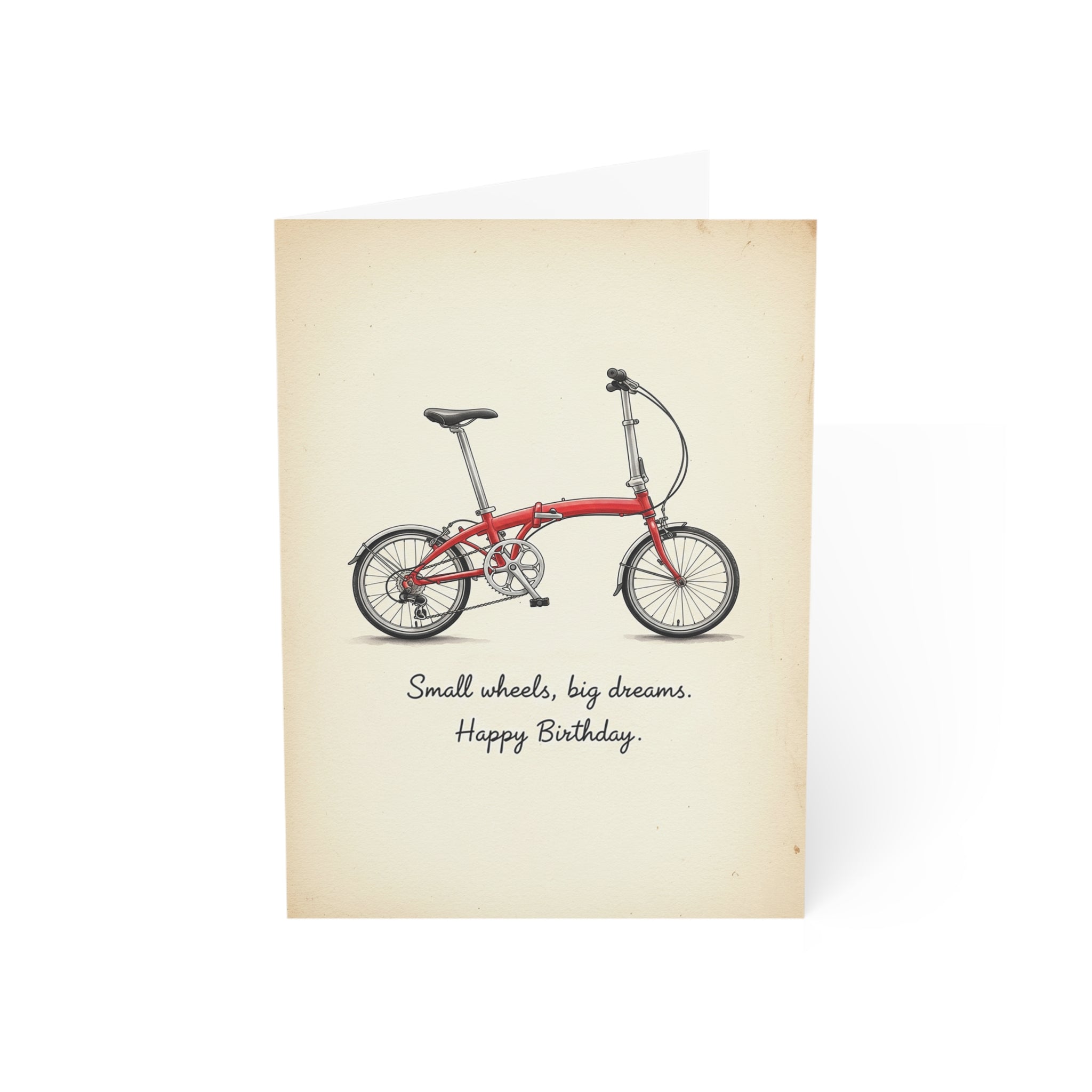 Small Wheels, Big Dreams Greeting Cards