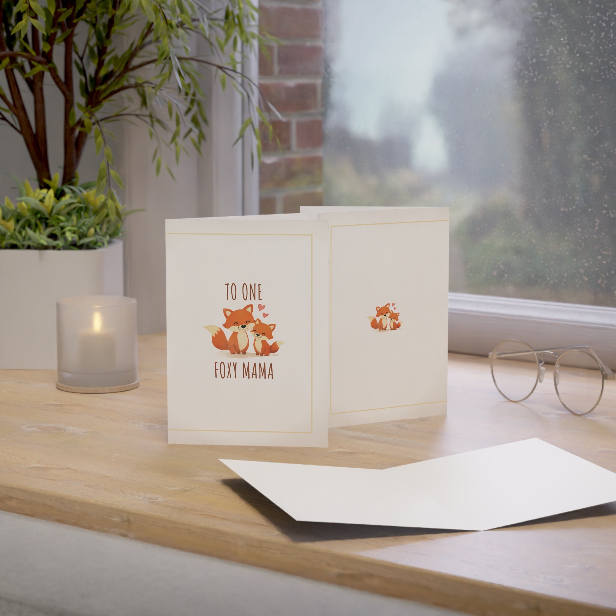To One Foxy Mama Greeting Cards