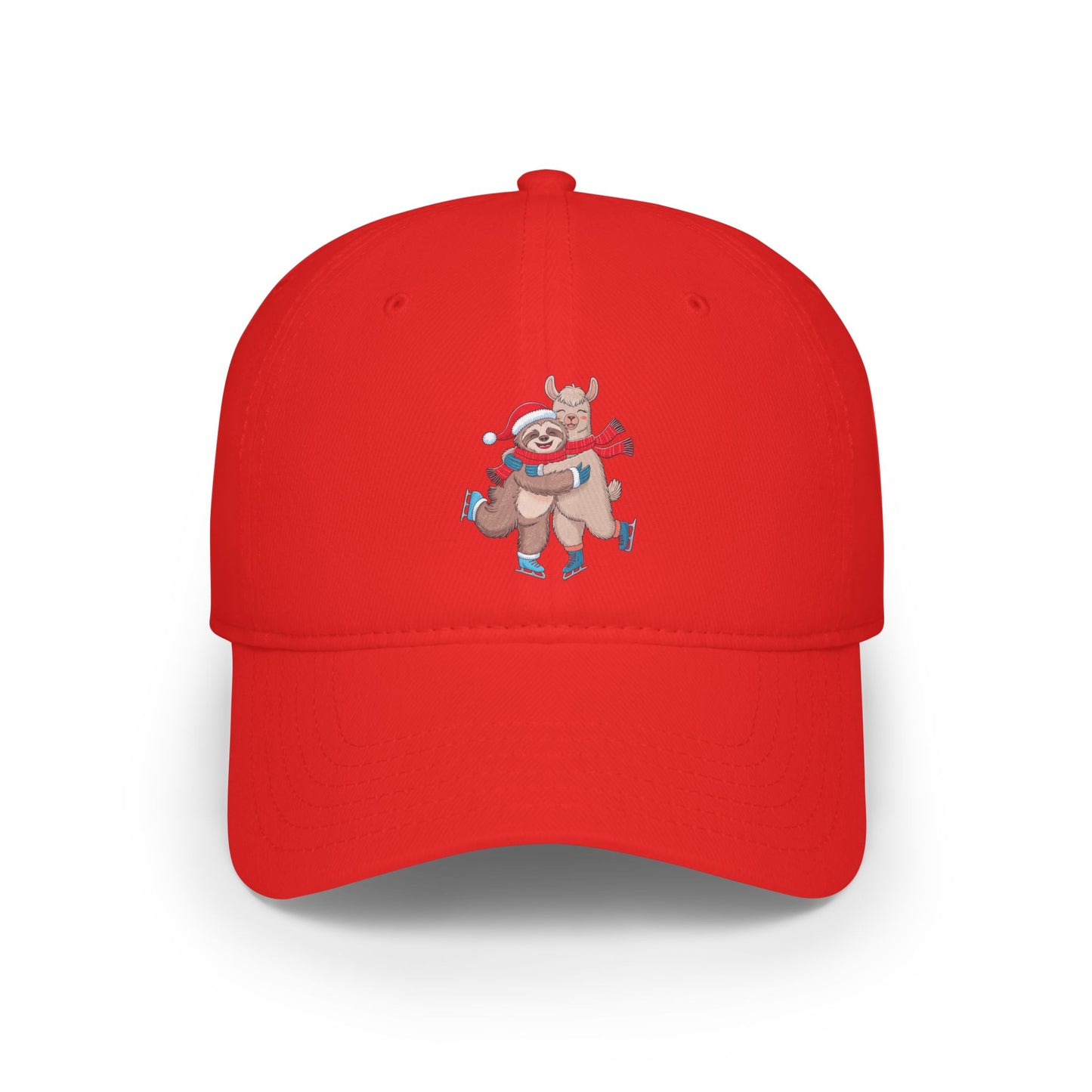 Sloth Hugging Llama Baseball Cap