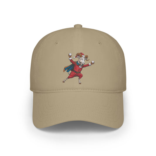 Goat With Snowballs Baseball Cap