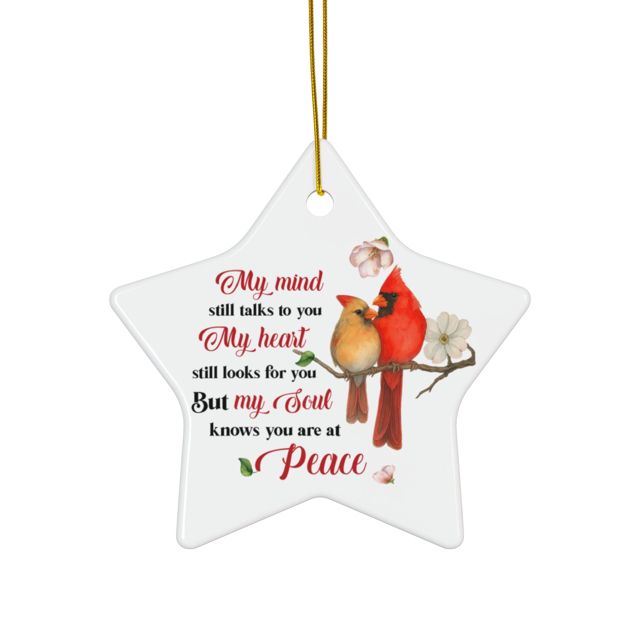 My Mind Still Talks to You Ceramic Ornament