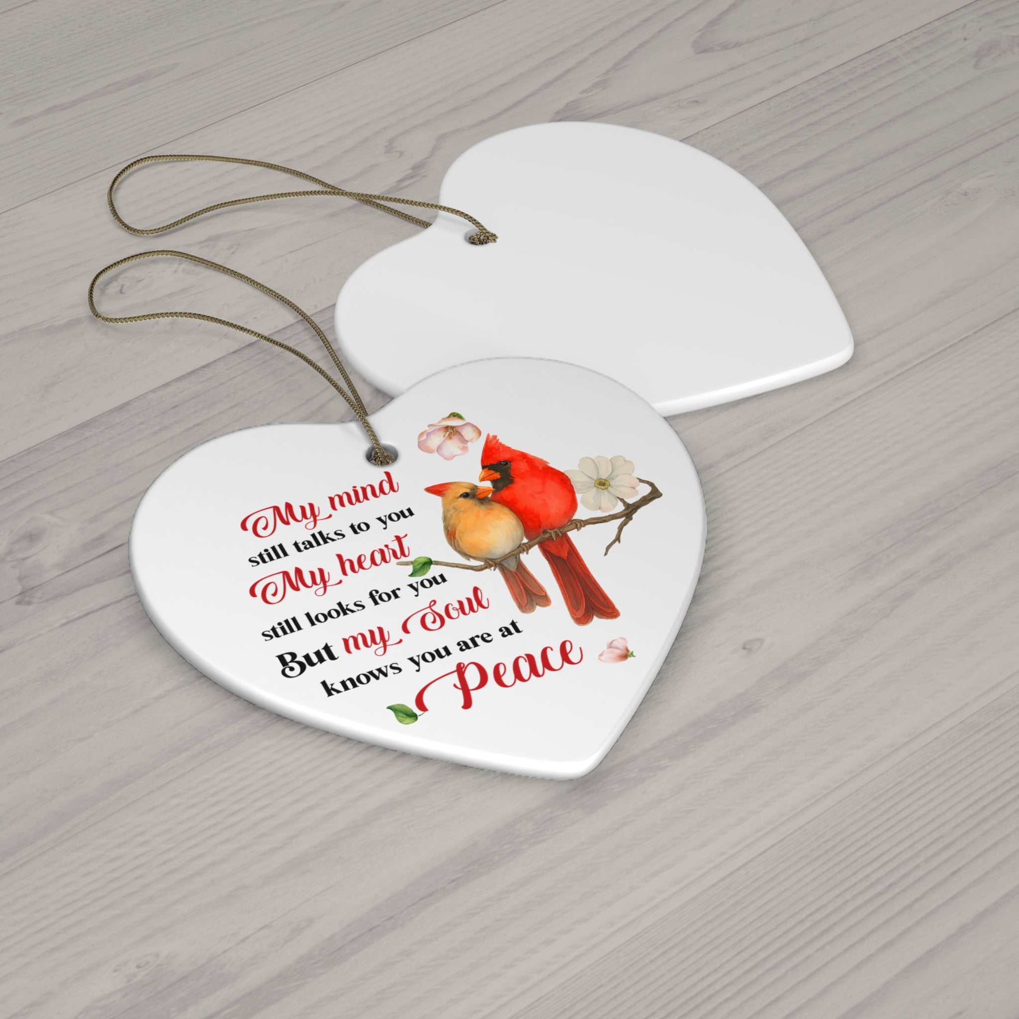 My Mind Still Talks to You Ceramic Ornament