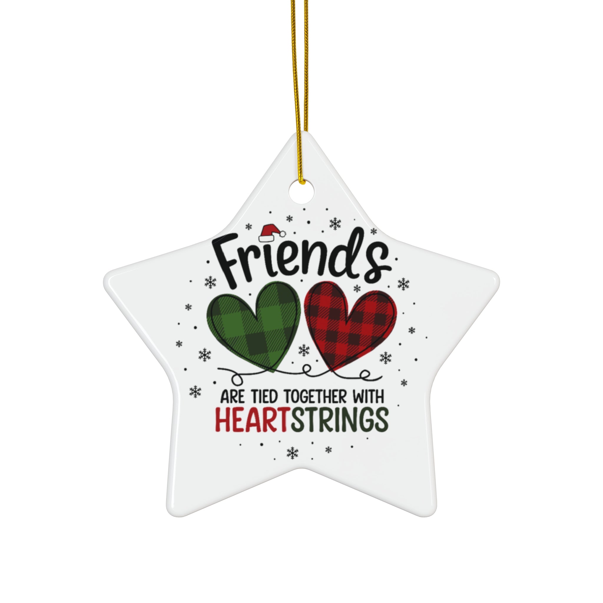 Friends Tied Together Ceramic Ornament