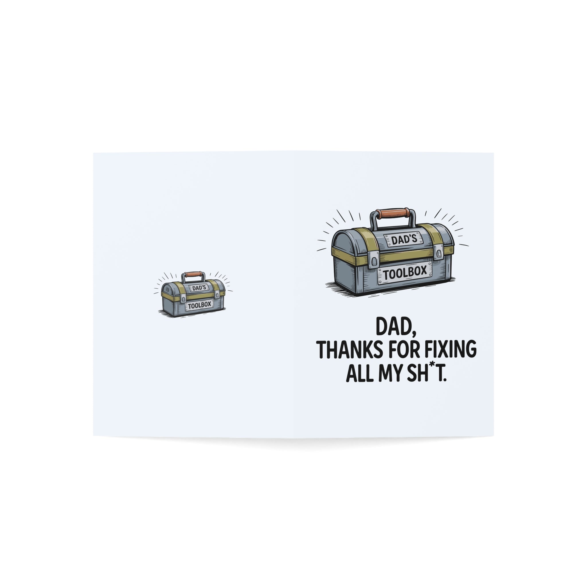 Dad Thanks for Fixing All My Shit Greeting Cards