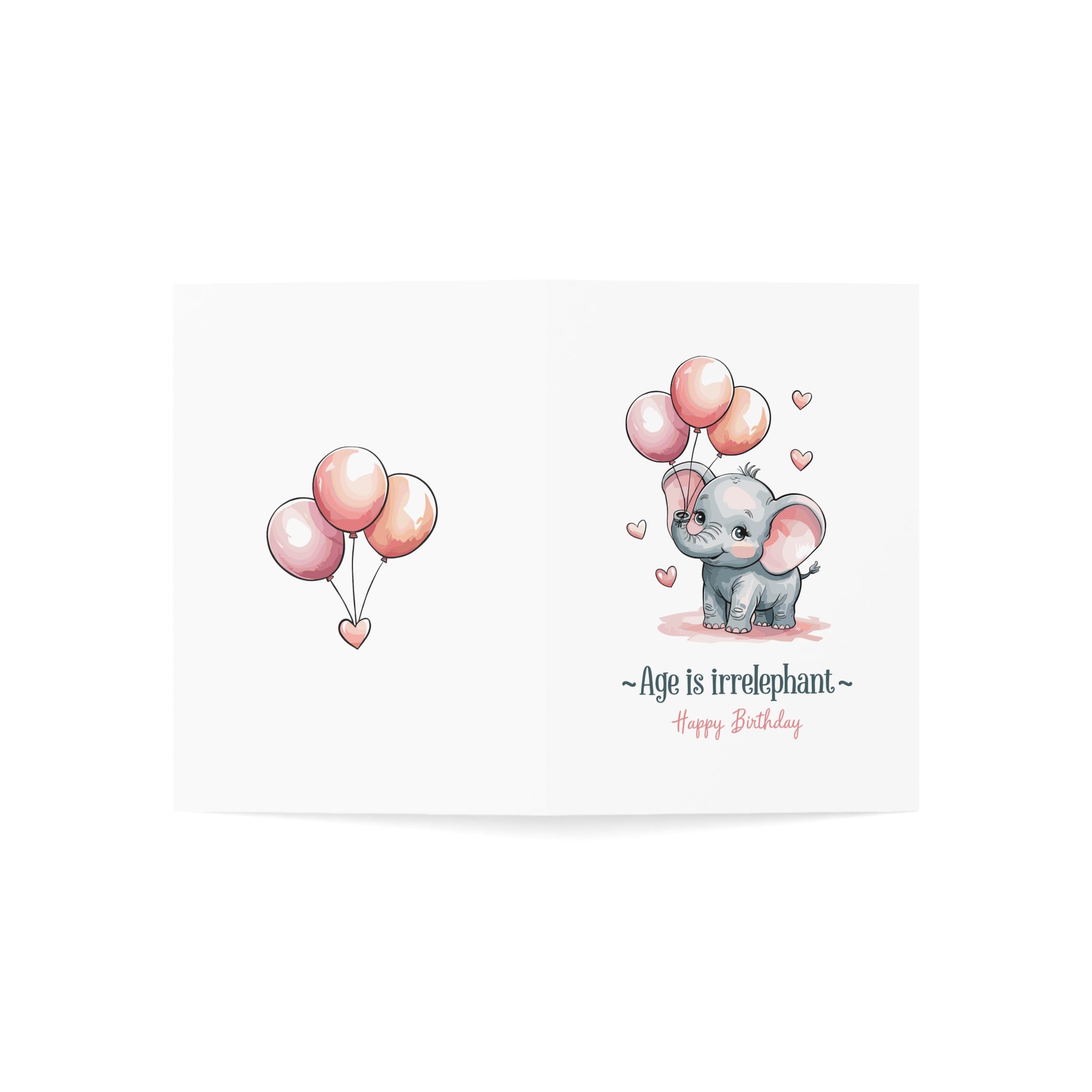 Age Is Irrelephant Greeting Cards
