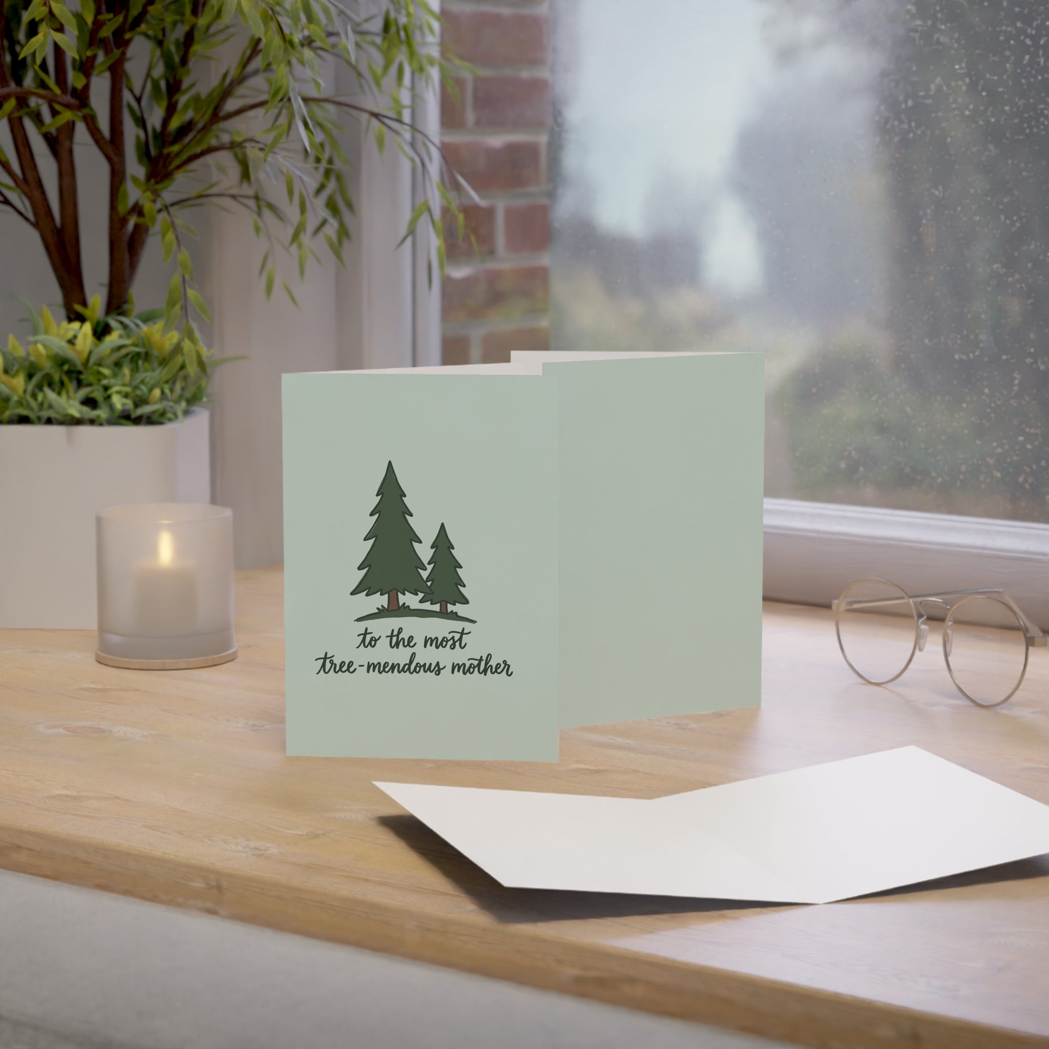 To the Most Tree-Mendous Mother Greeting Cards