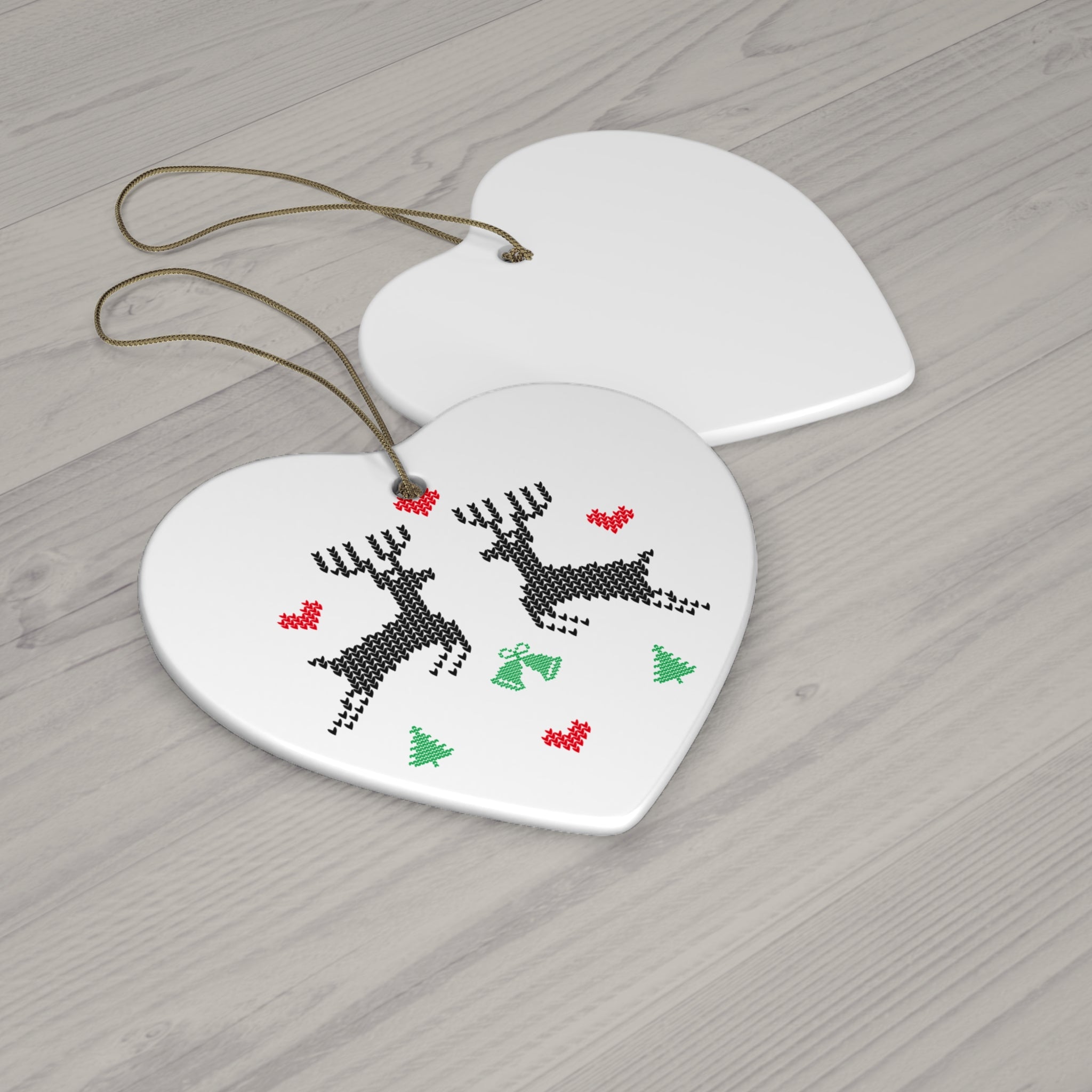 Reindeer Ceramic Ornament