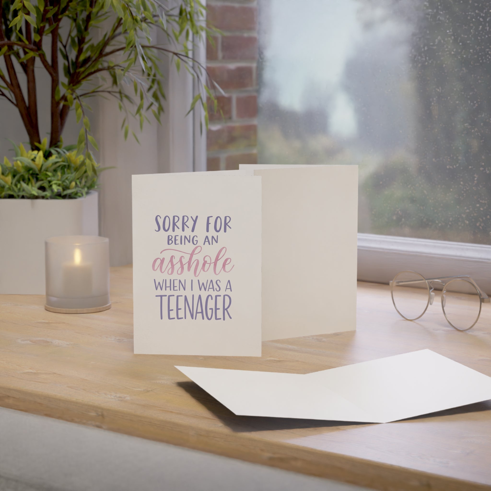 Sorry for Being an Asshole Greeting Cards