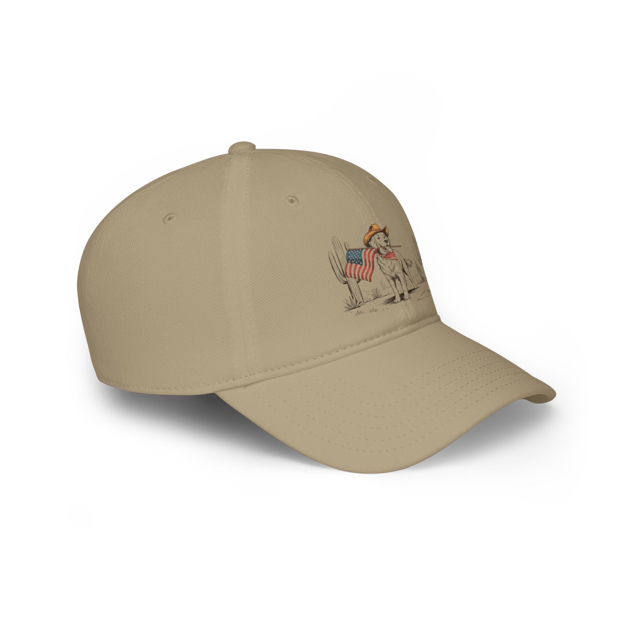 Memorial Day Cowboy Dog Baseball Cap
