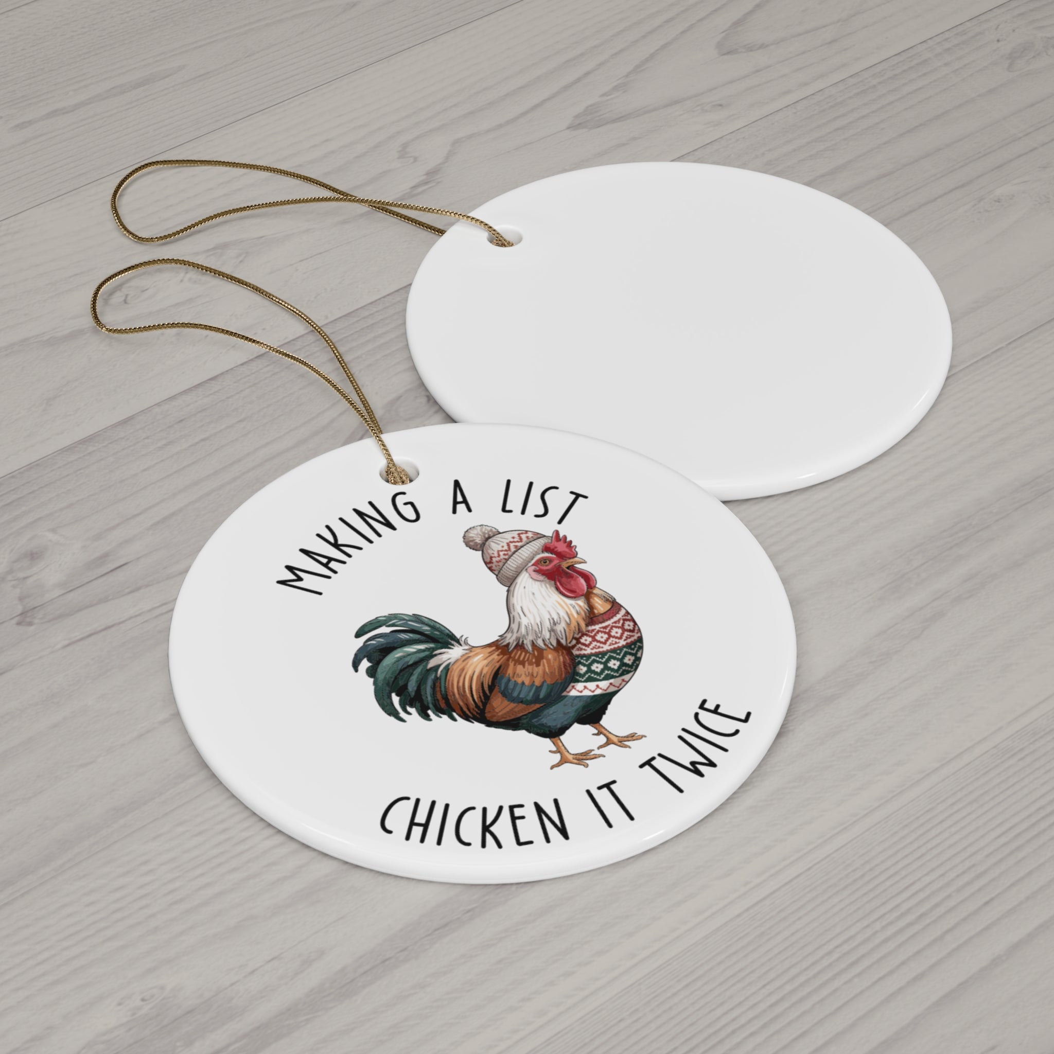 Making a List Ceramic Ornament