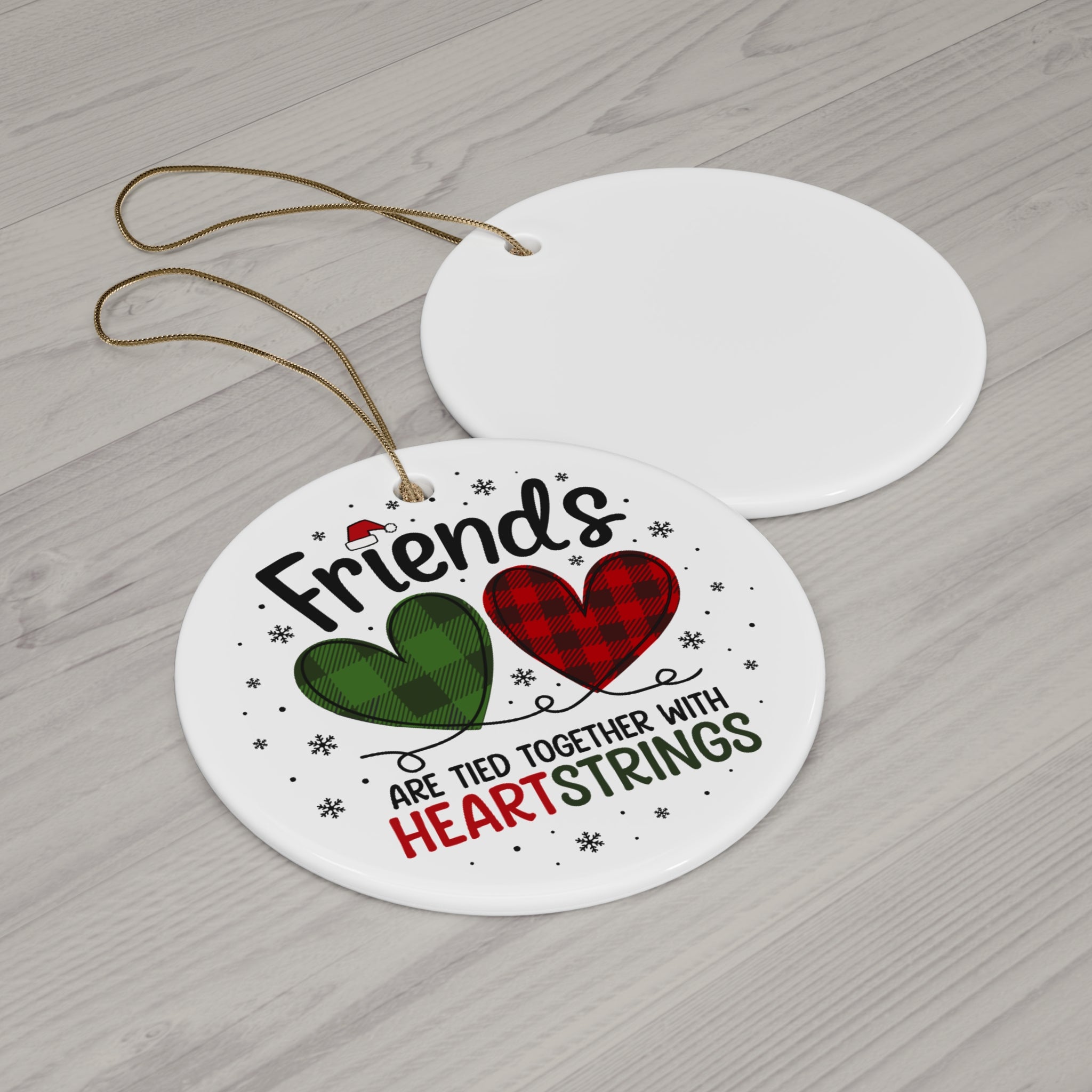Friends Tied Together Ceramic Ornament