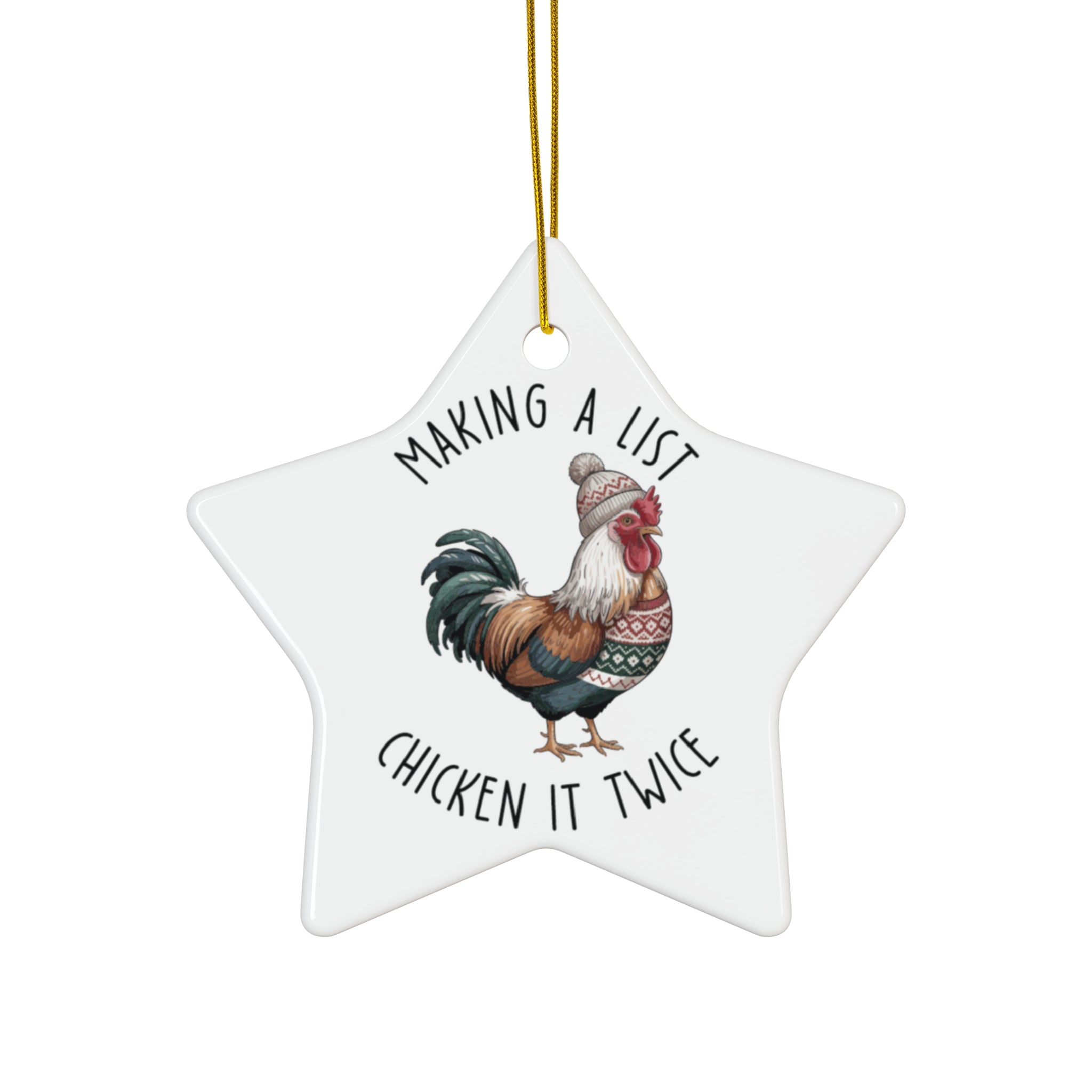 Making a List Ceramic Ornament