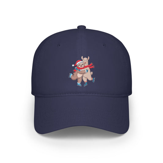 Sloth Hugging Llama Baseball Cap