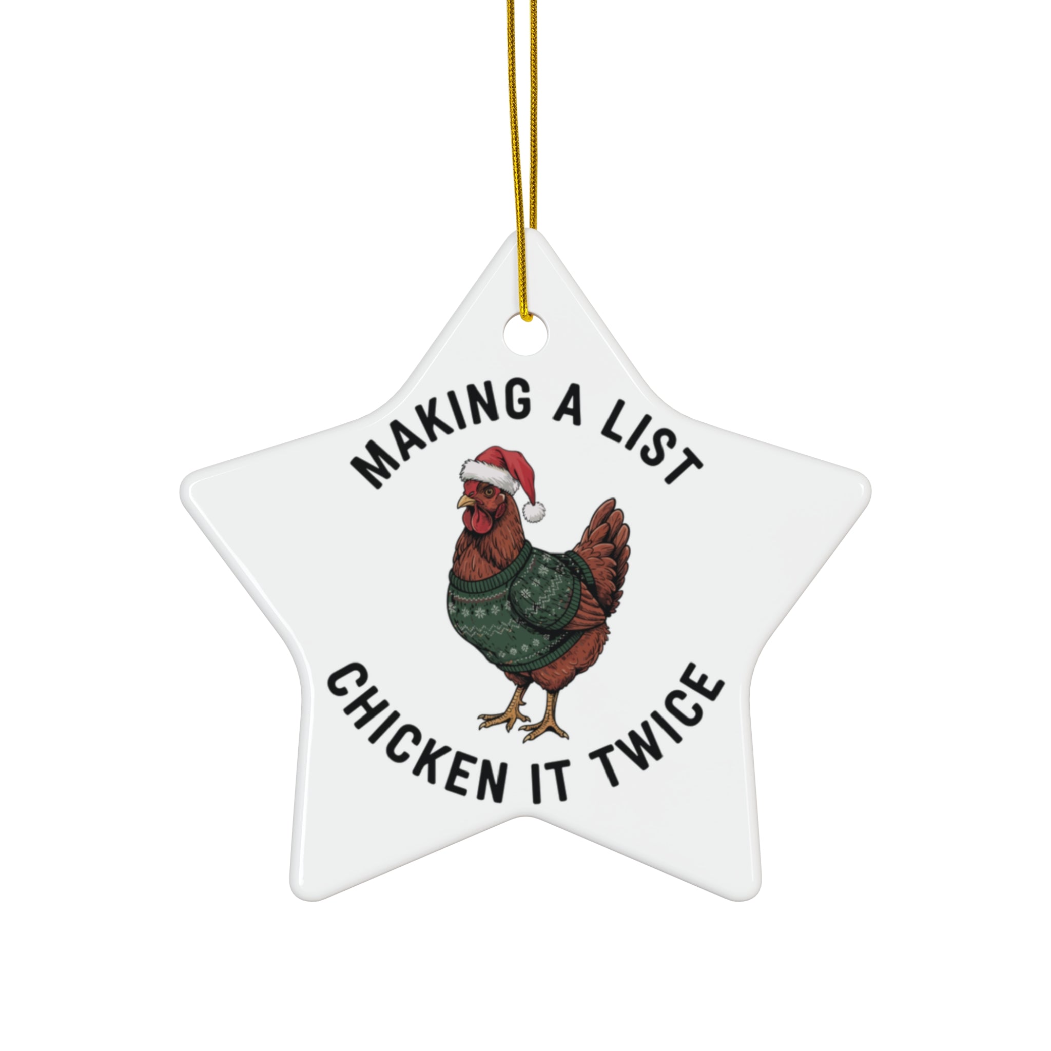 Making a List Ceramic Ornament