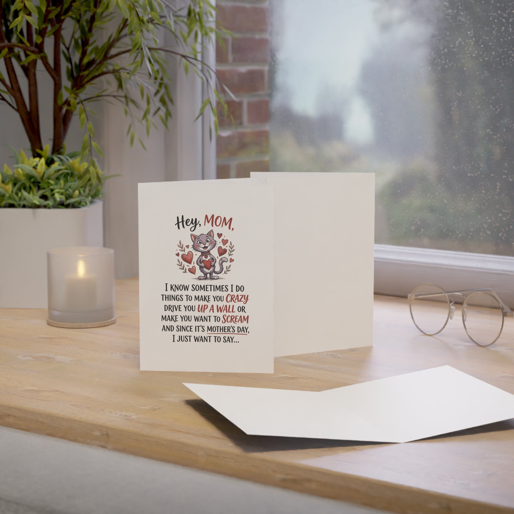 Hey Mom Greeting Cards