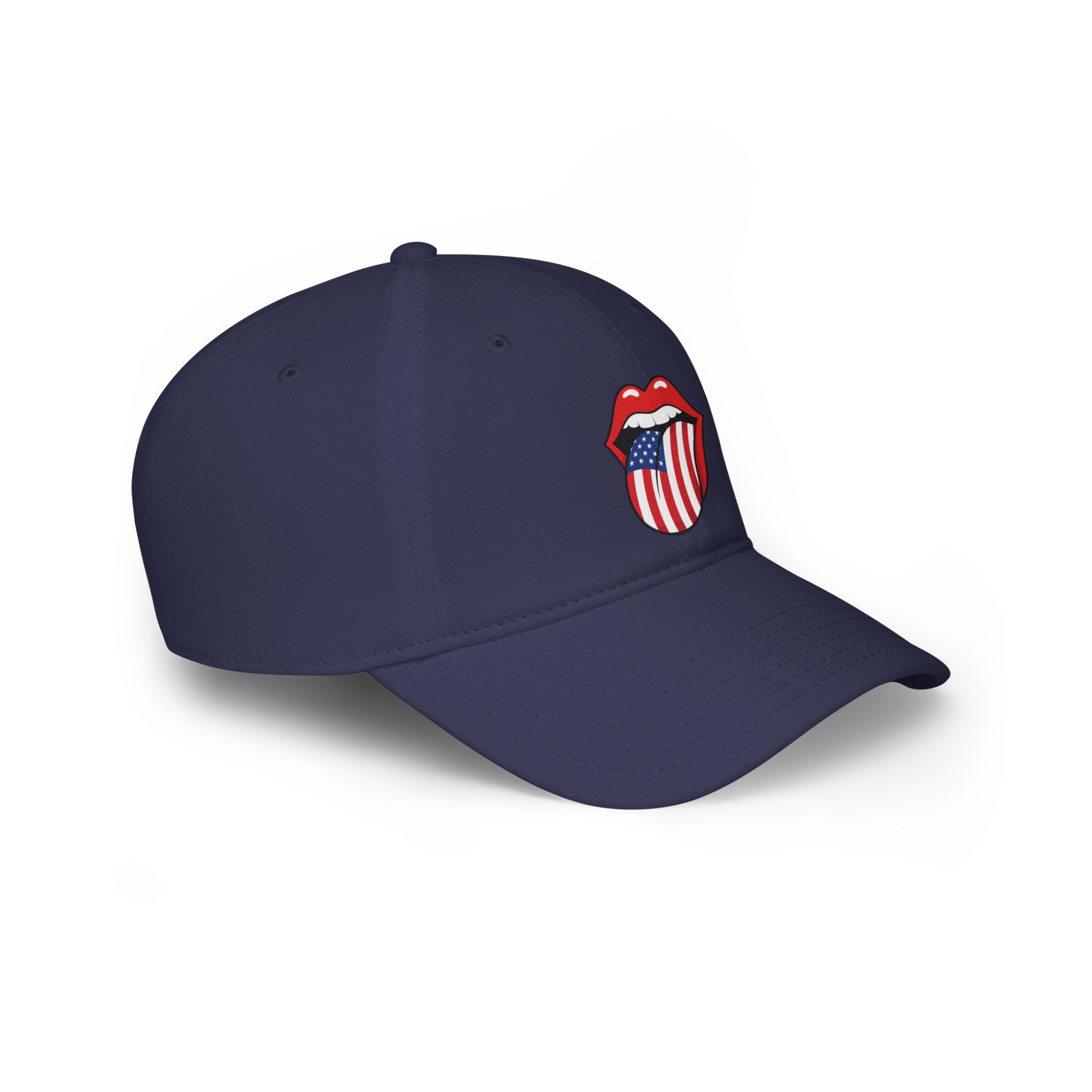 American Flag Tongue Baseball Cap