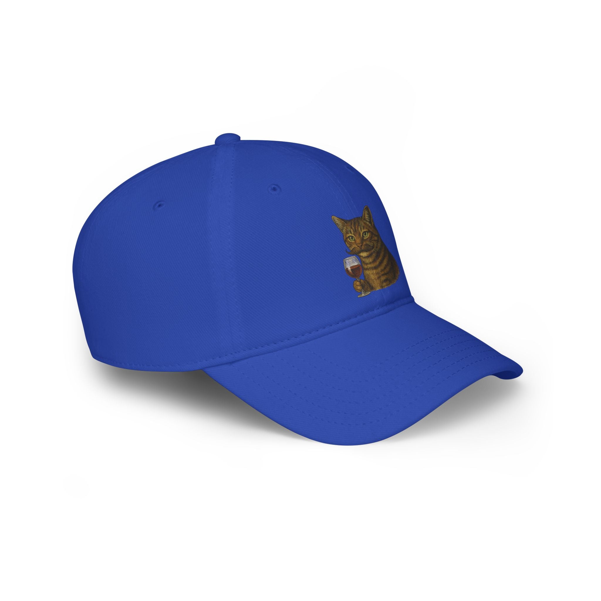 Cat With Wine Glass Baseball Cap