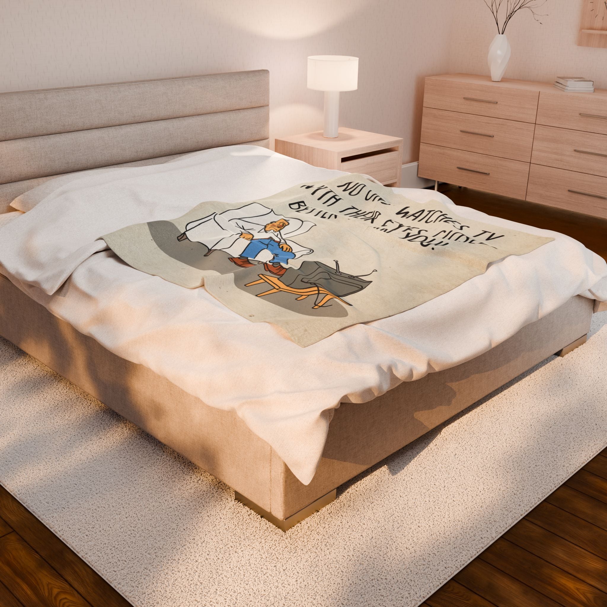 No One Watches Tv Blanket