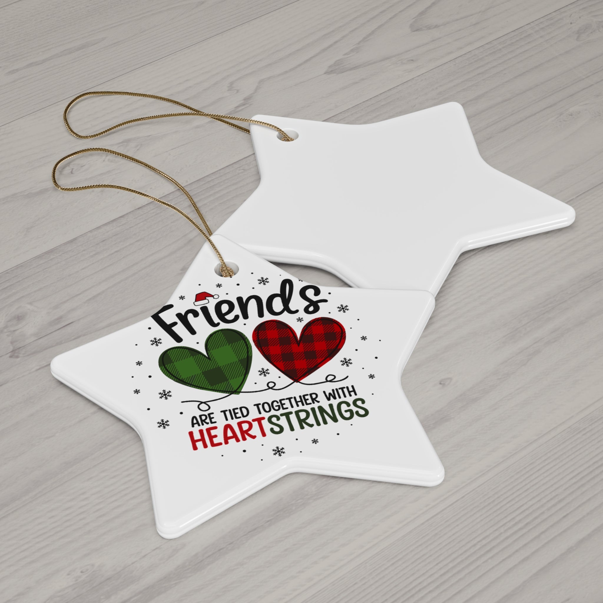 Friends Tied Together Ceramic Ornament