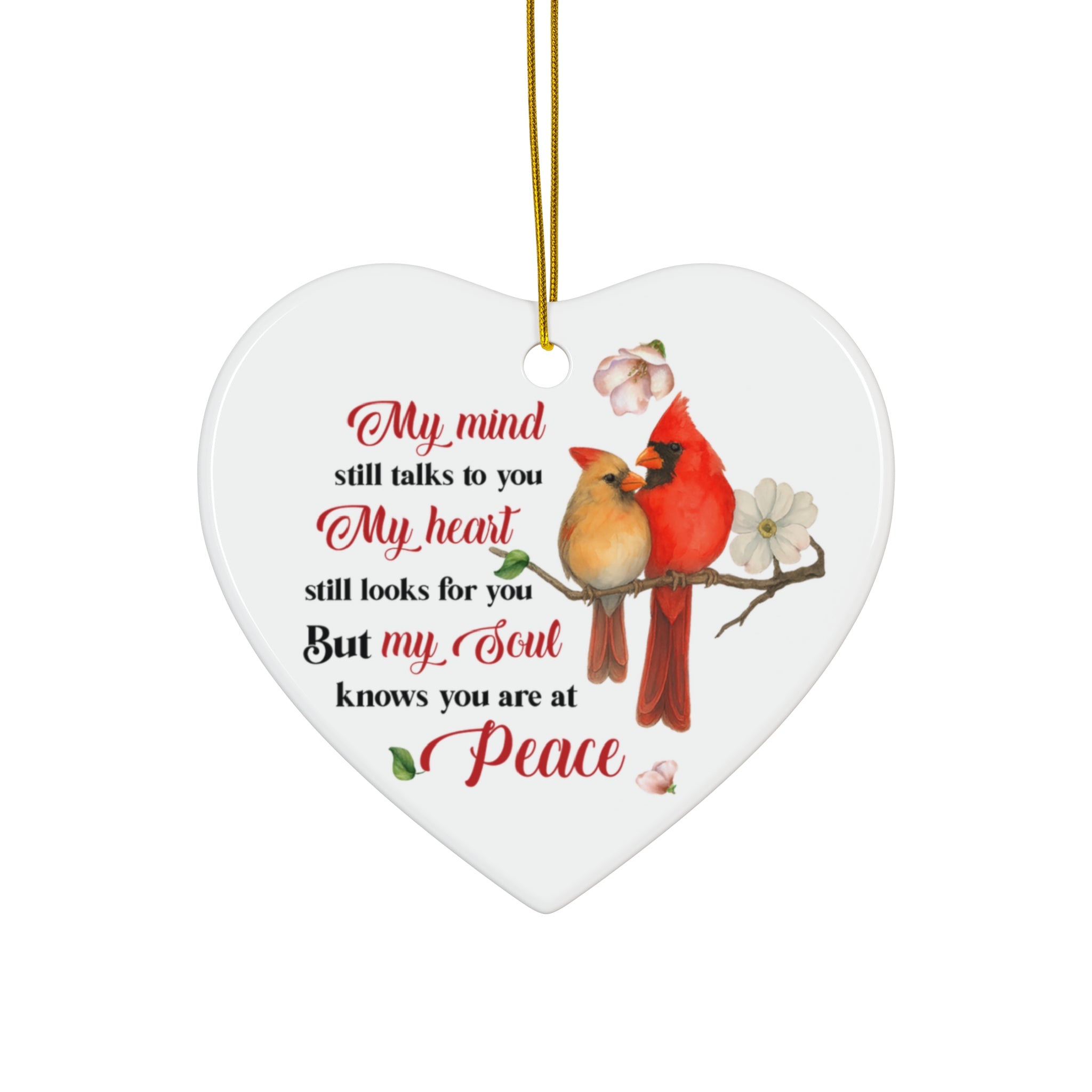 My Mind Still Talks to You Ceramic Ornament