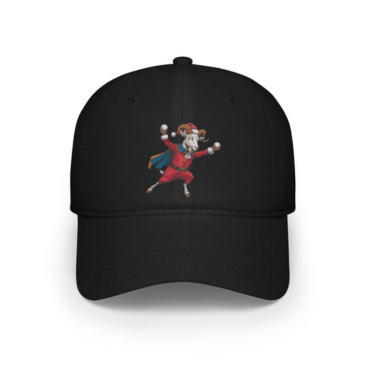 Goat With Snowballs Baseball Cap