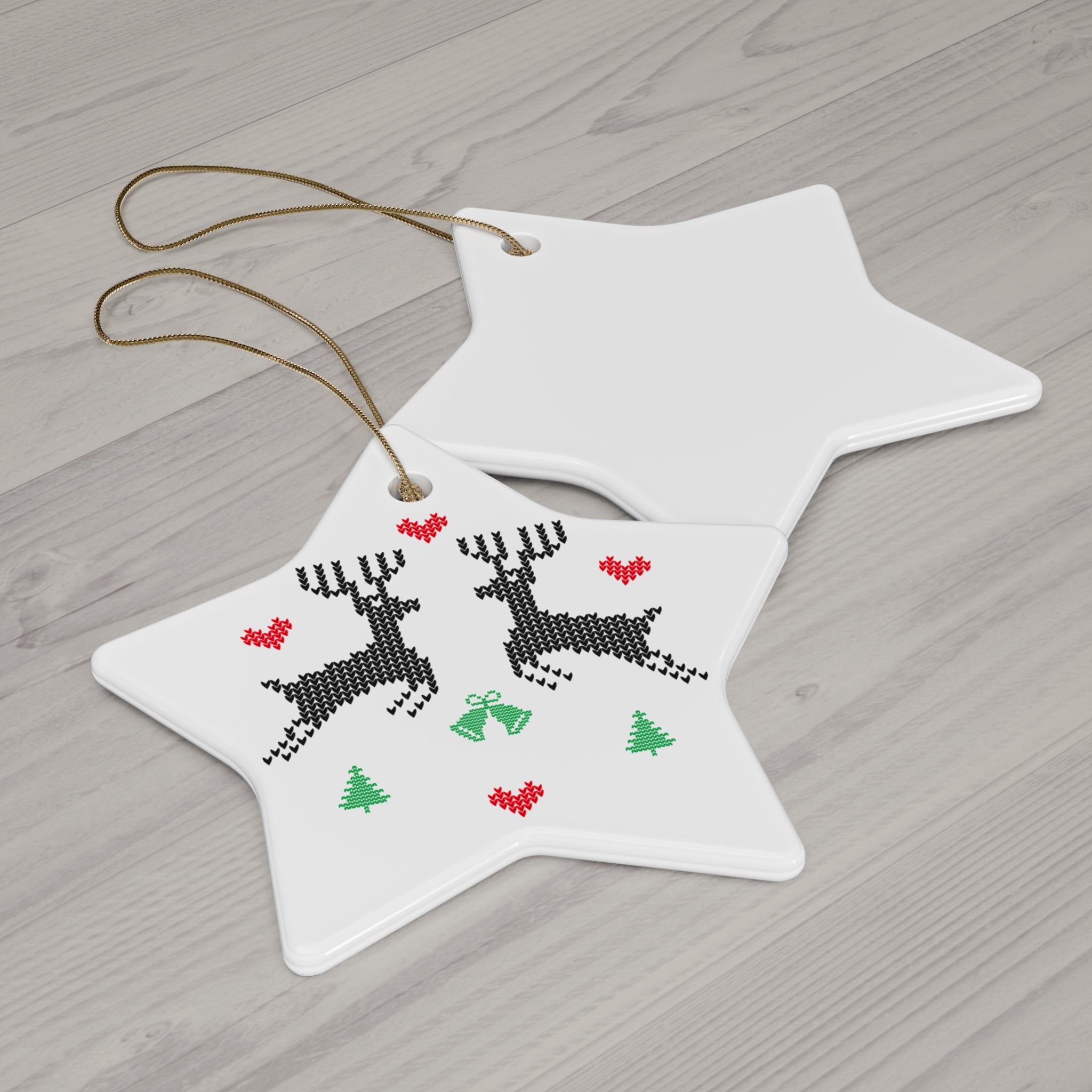 Reindeer Ceramic Ornament
