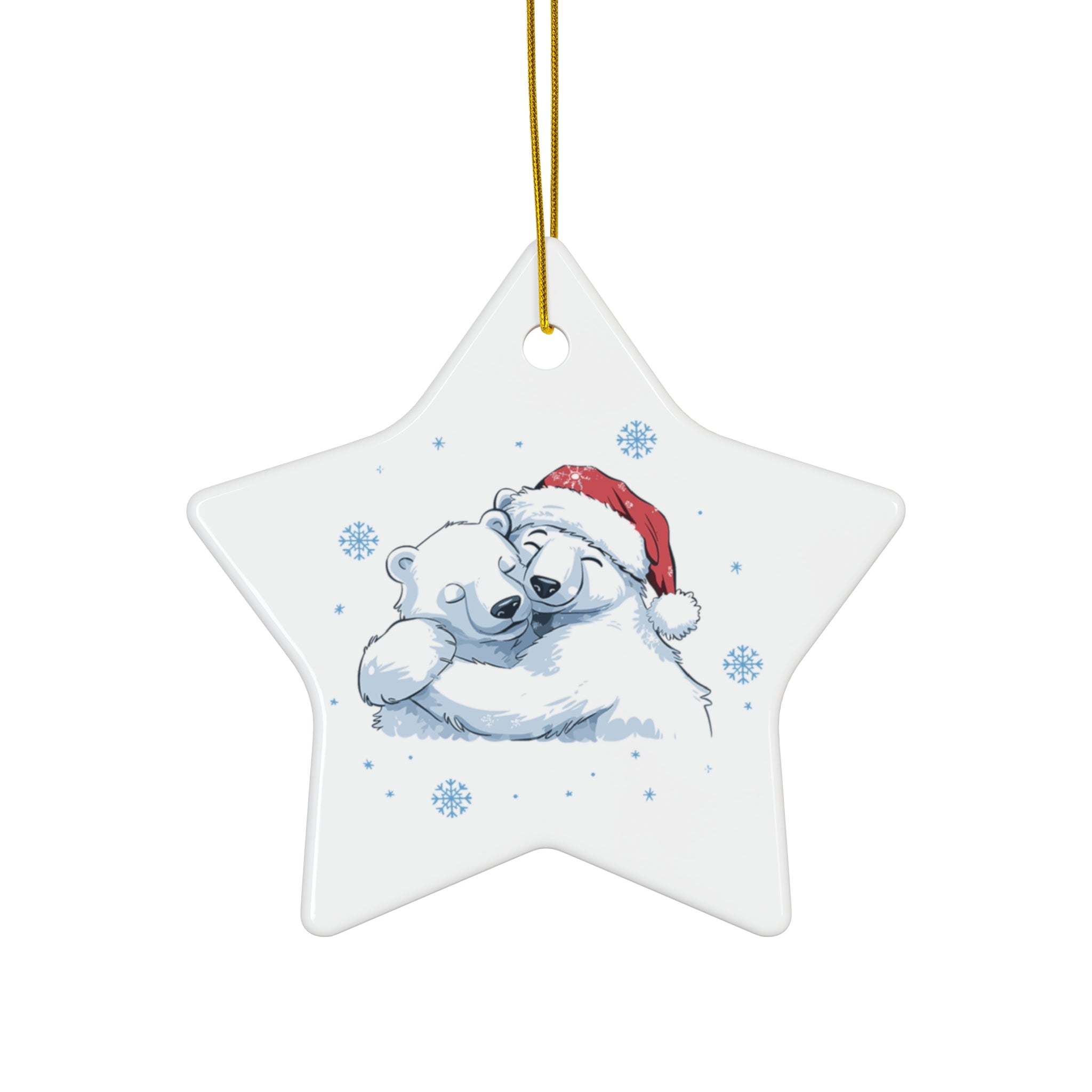 Polar Bear Ceramic Ornament