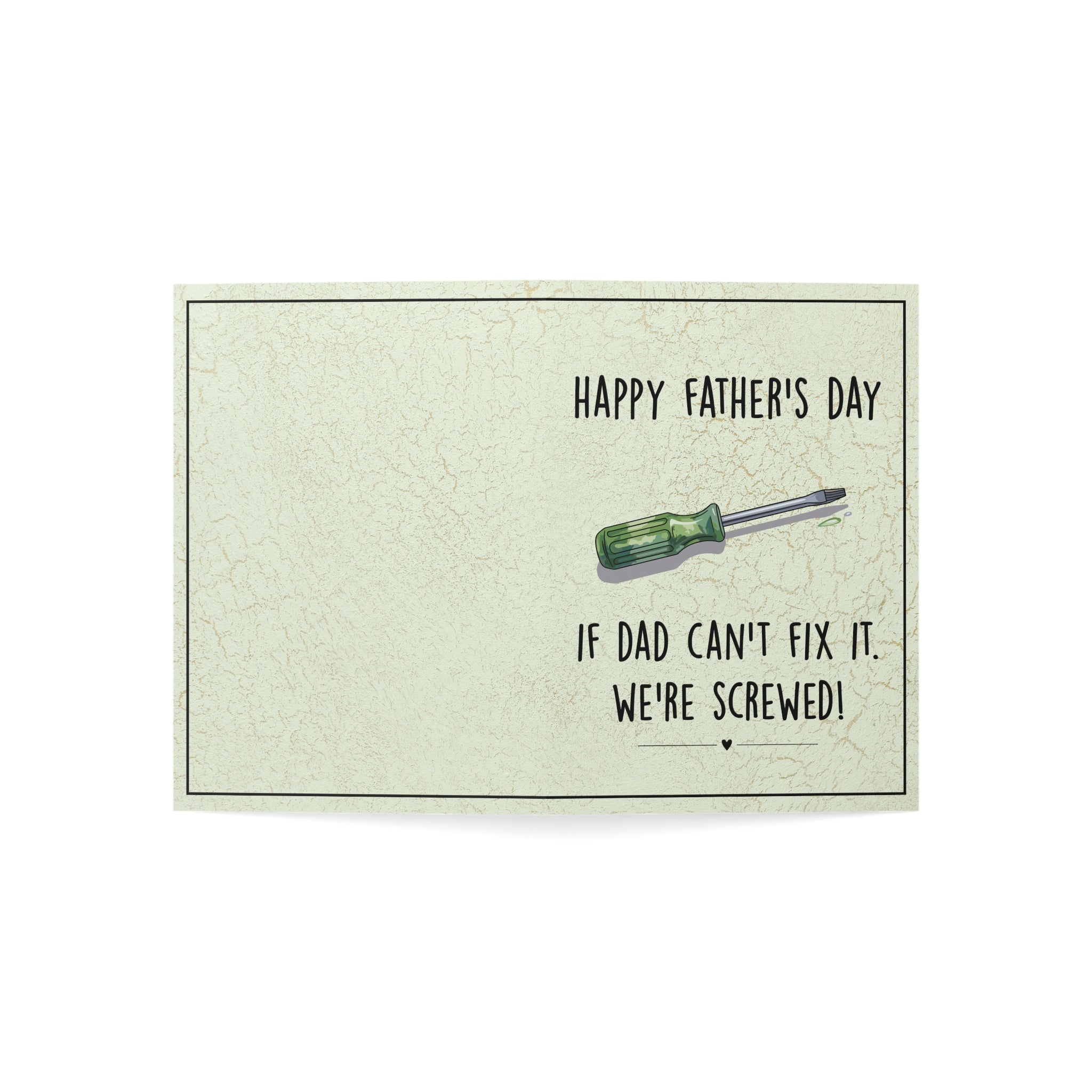 If Dad Can’t Fix It Greeting Cards