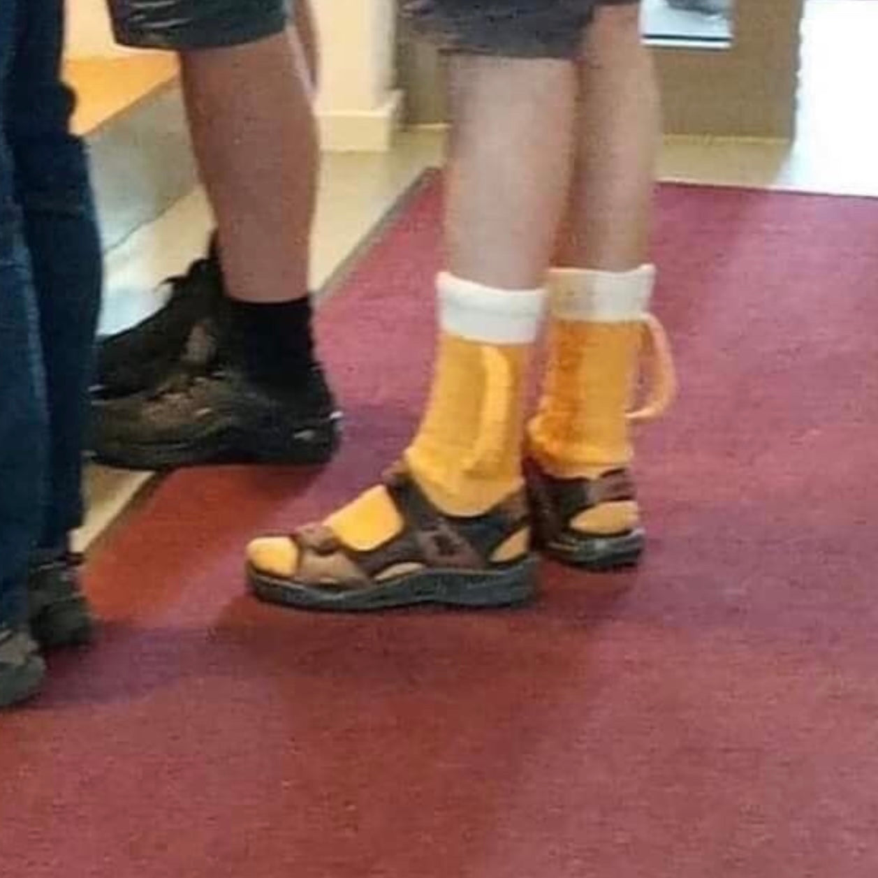 Beer Mug Knitted Socks