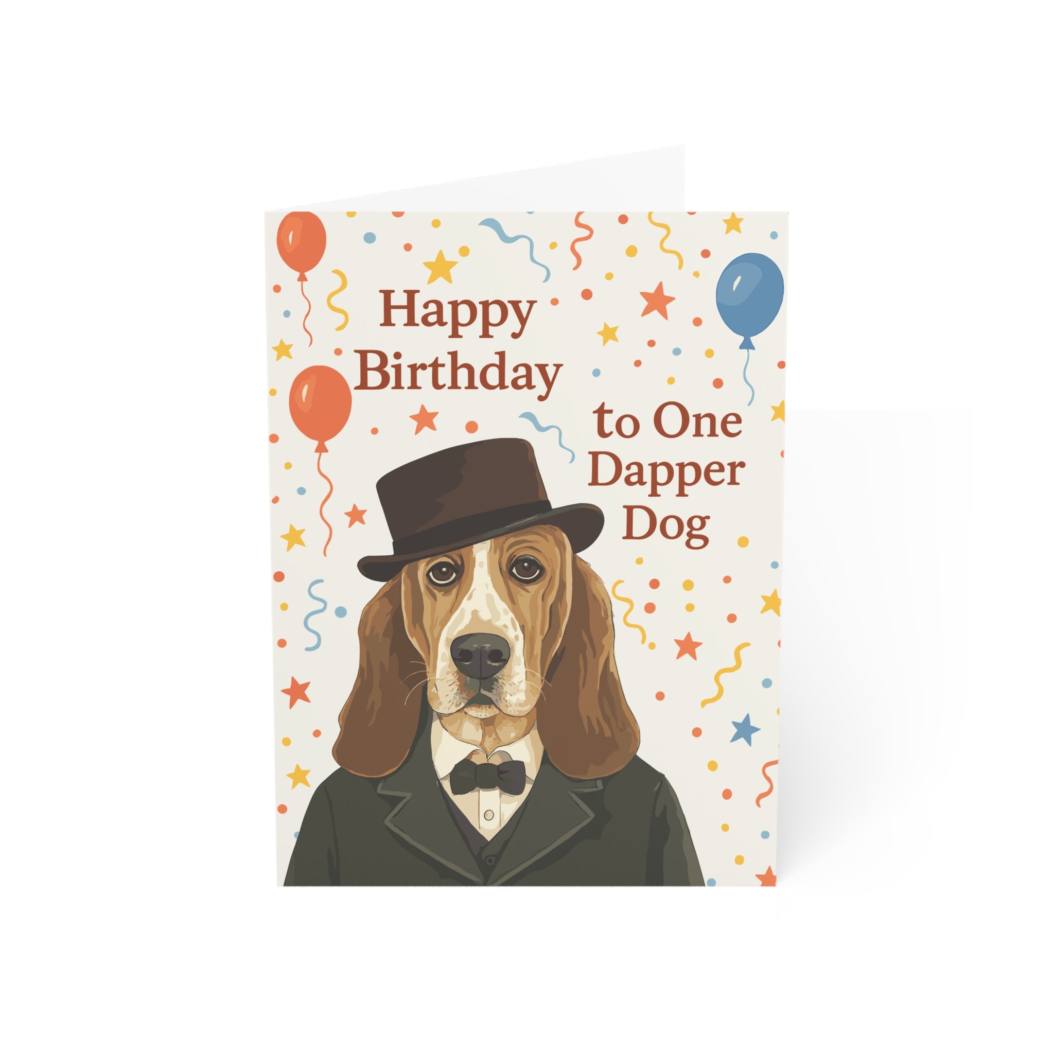 Happy Birthday to One Dapper Dog Greeting Cards