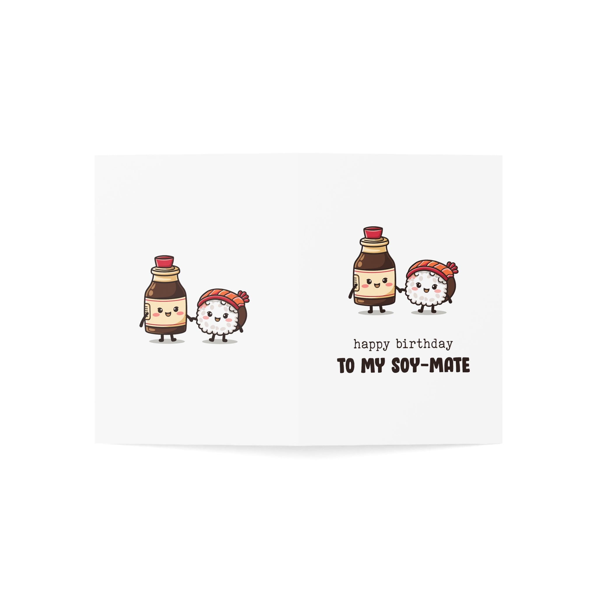 Soy Happy Greeting Pun Card Greeting Cards