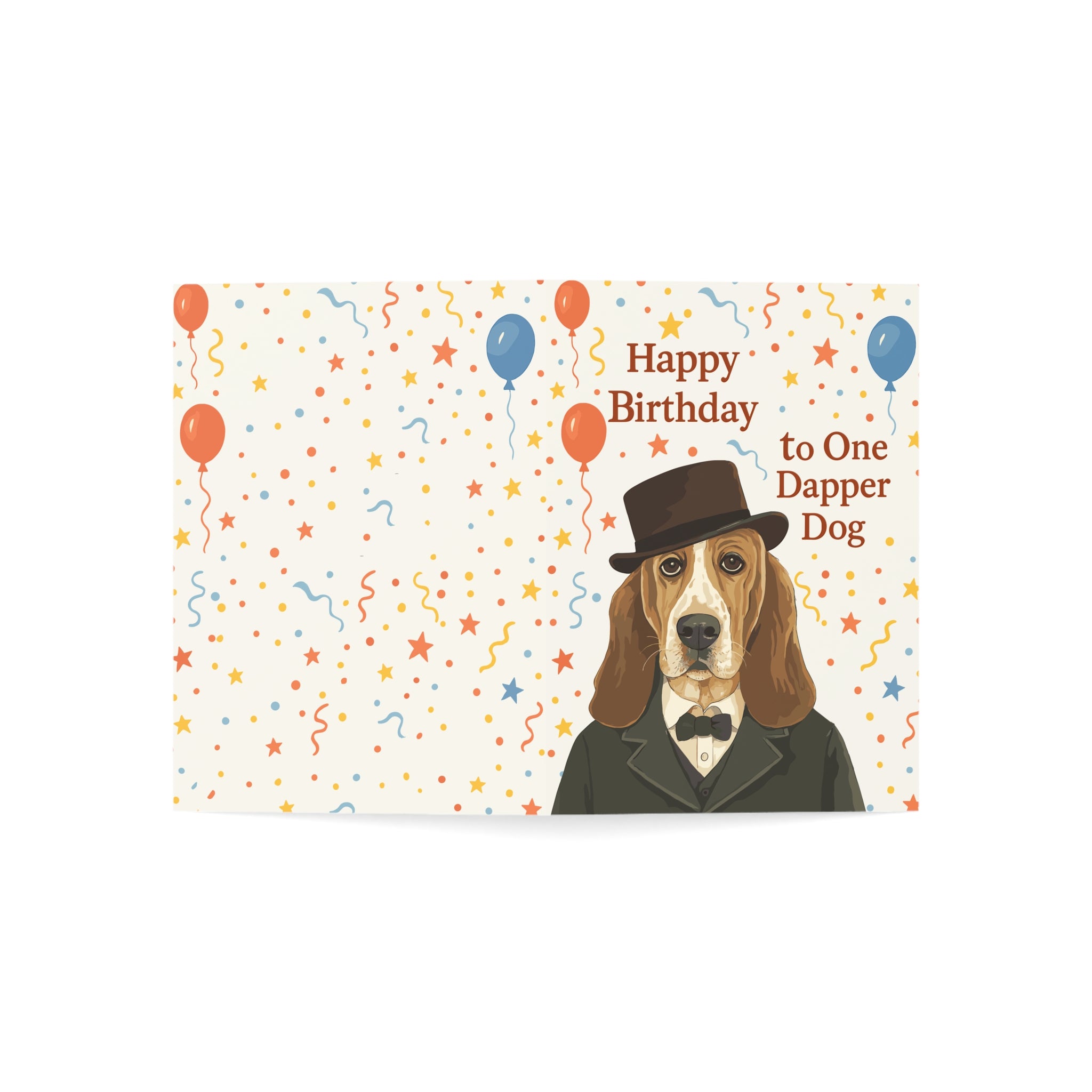 Happy Birthday to One Dapper Dog Greeting Cards