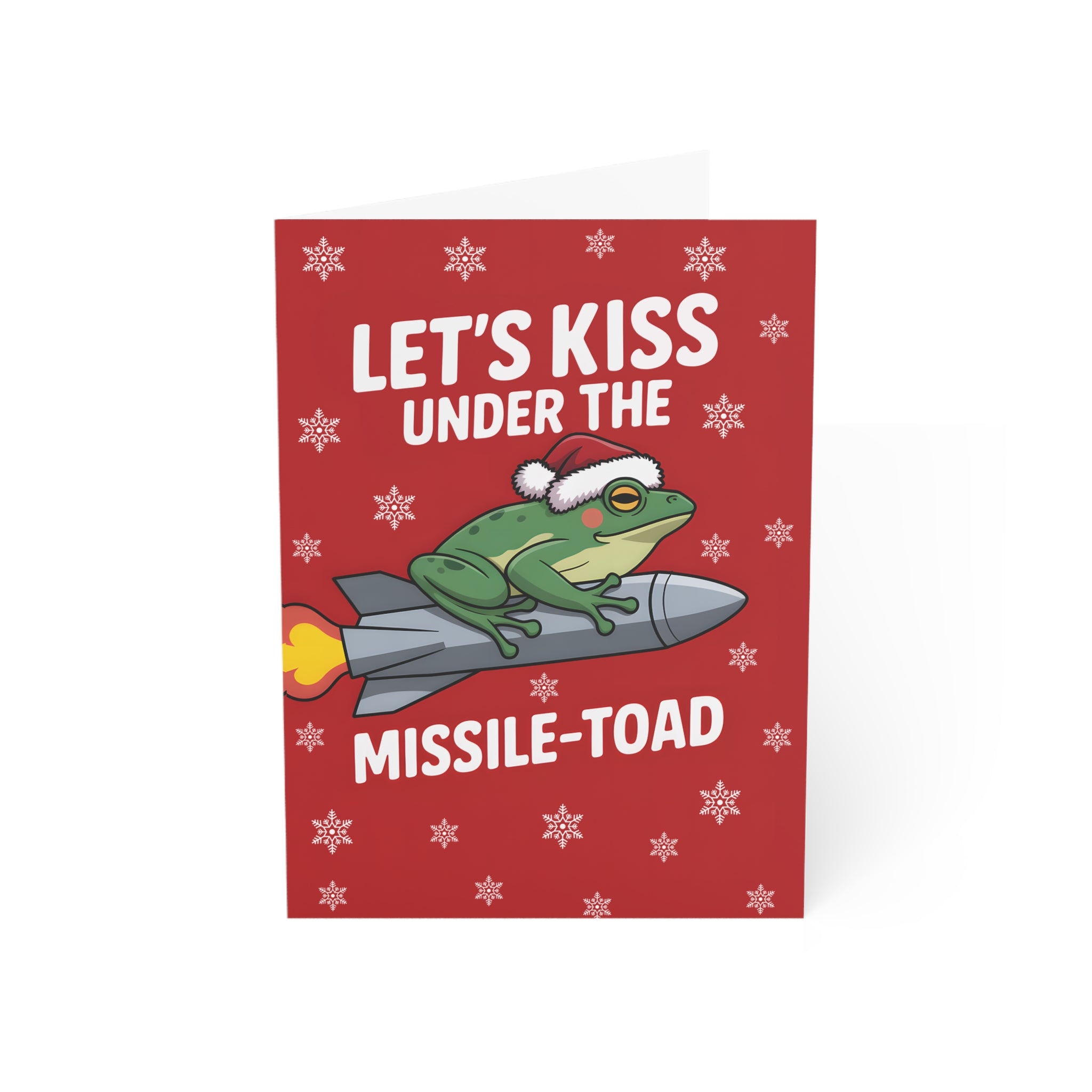Let's Kiss Under the Missile-Toad Greeting Cards