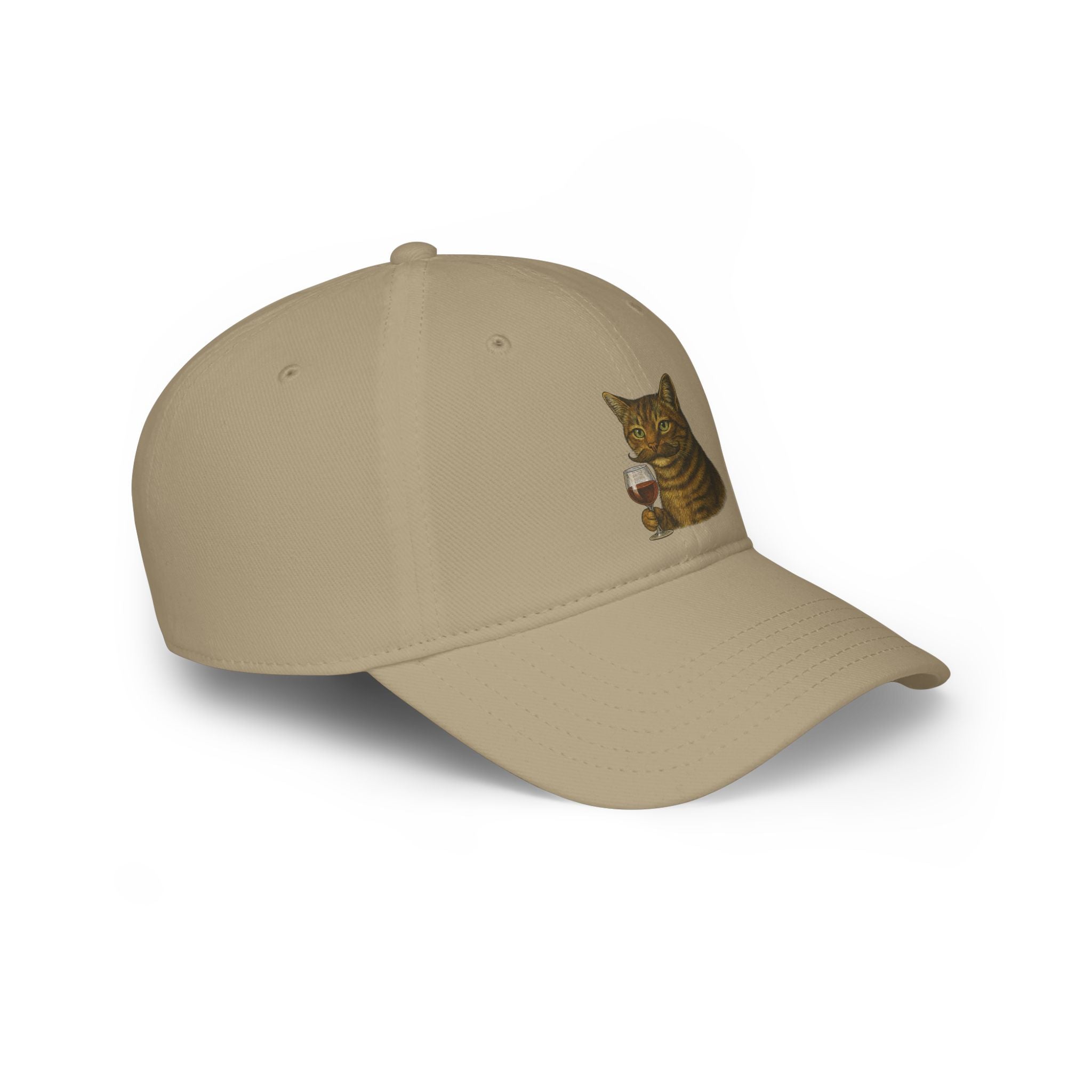 Cat With Wine Glass Baseball Cap