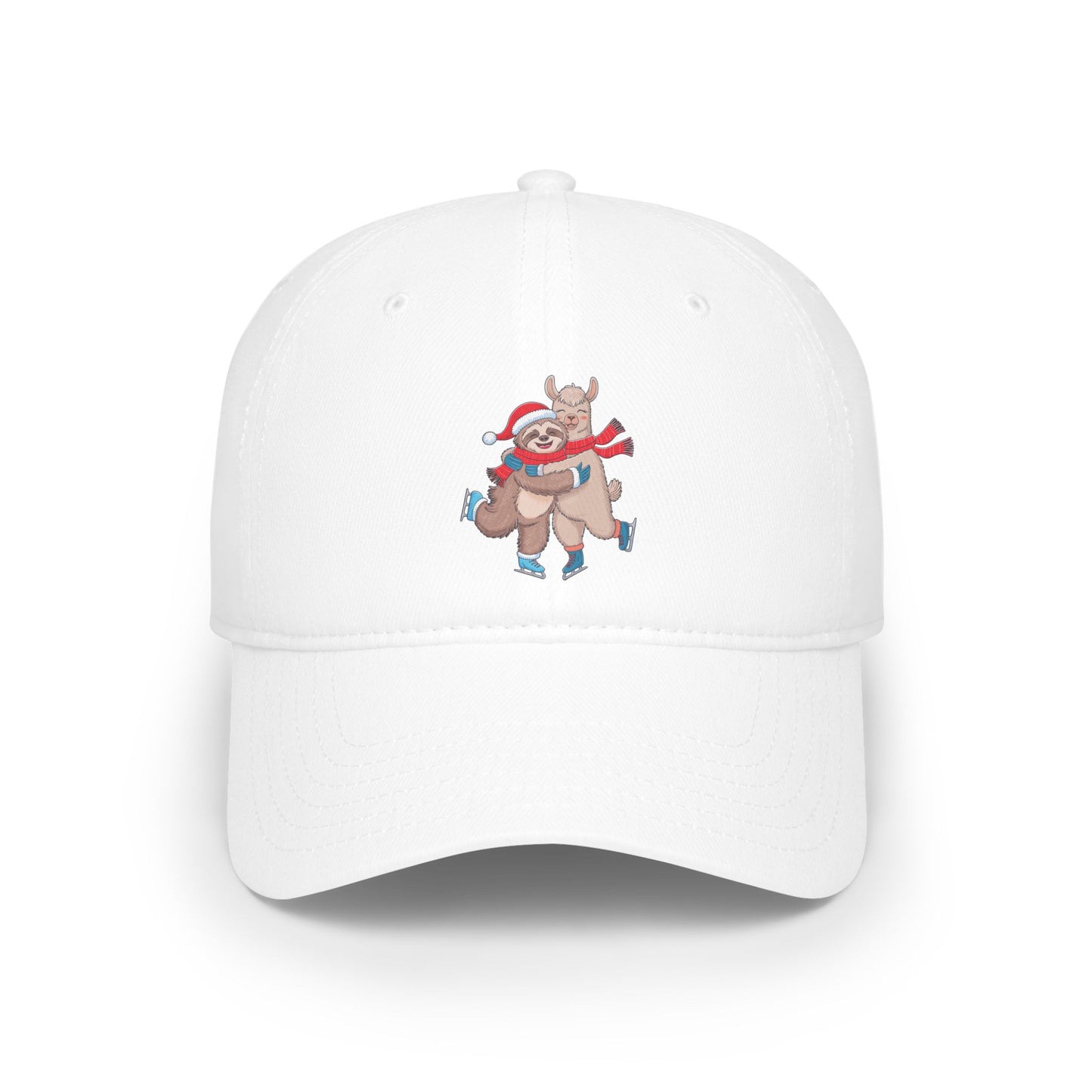 Sloth Hugging Llama Baseball Cap