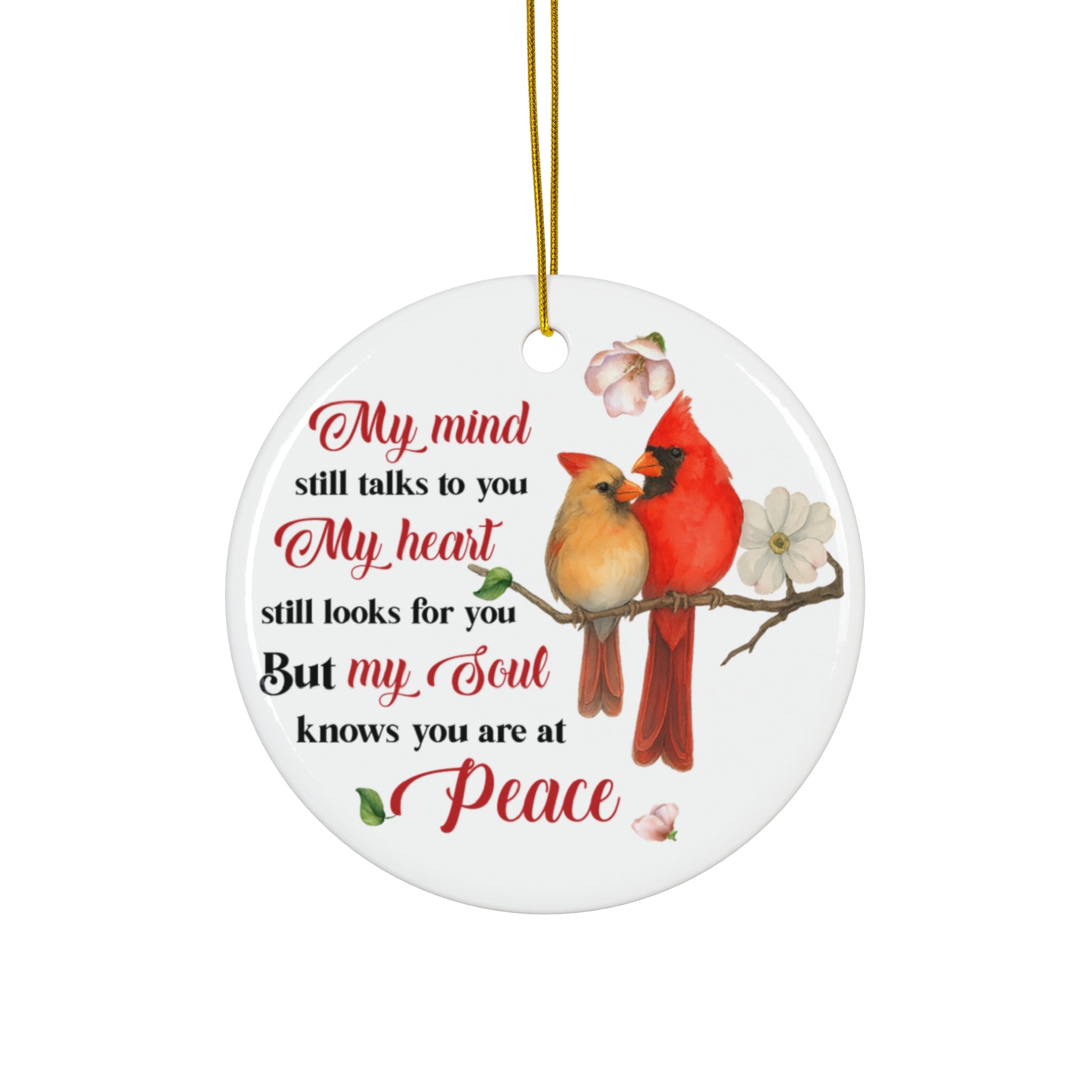 My Mind Still Talks to You Ceramic Ornament
