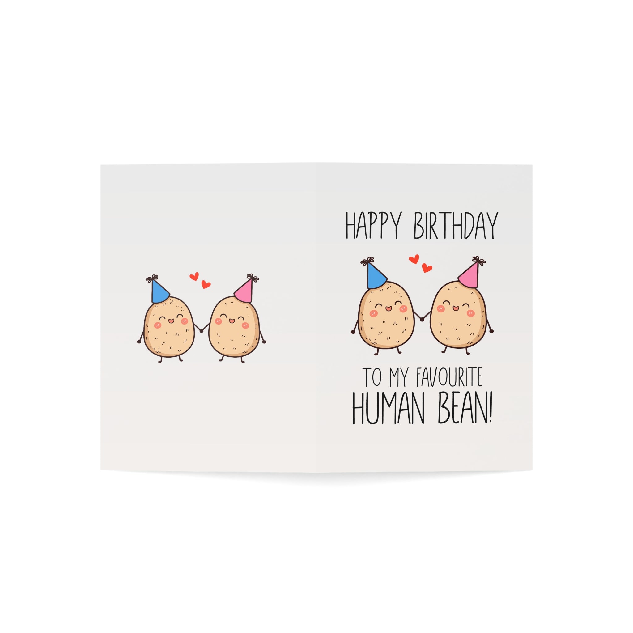 To My Favourite Human Bean Greeting Cards