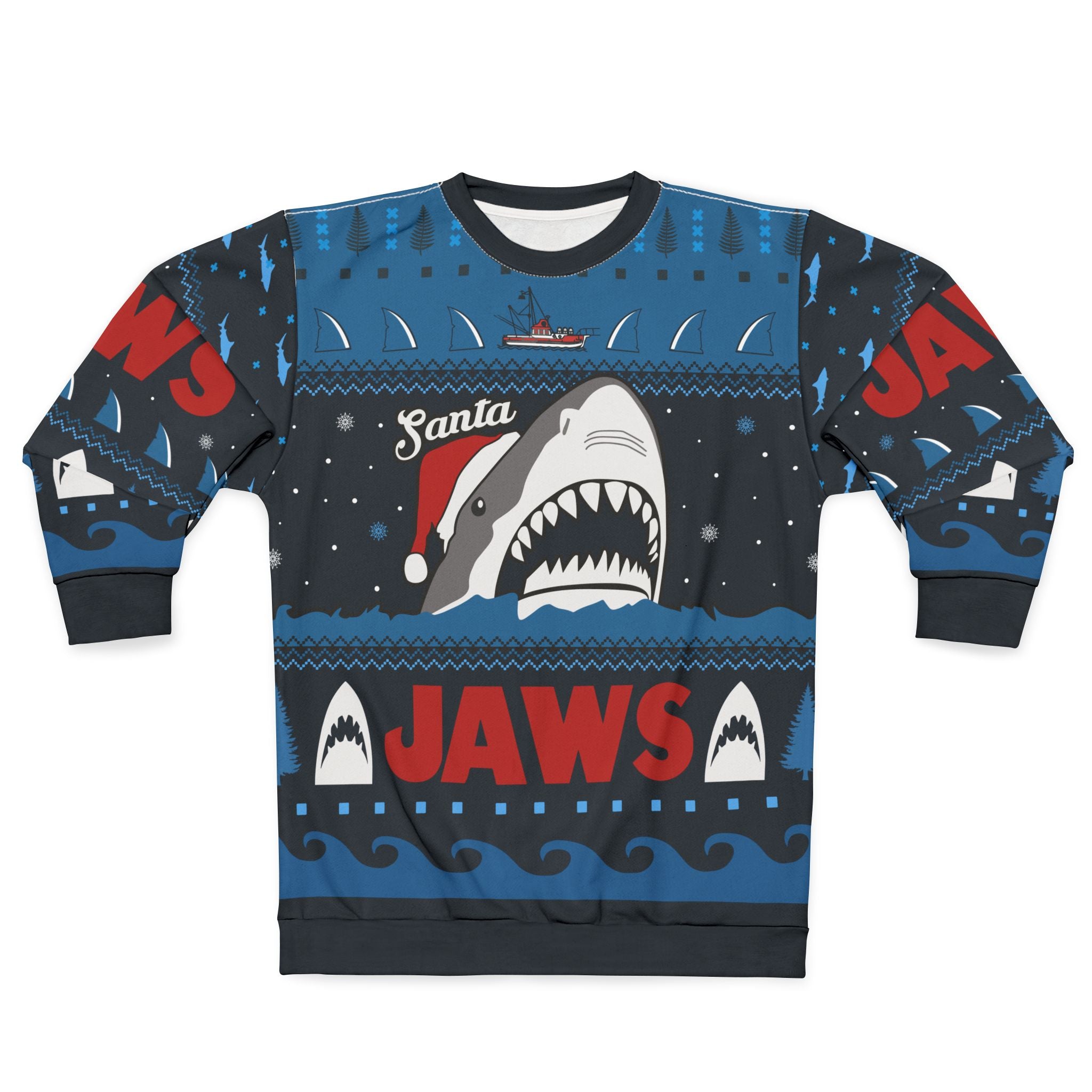 Santa Jaws Ugly Christmas Sweater